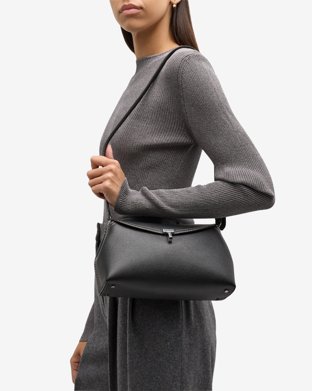 Borse Toteme | T-Lock Clutch in Pelle | MilanoMarktPlace