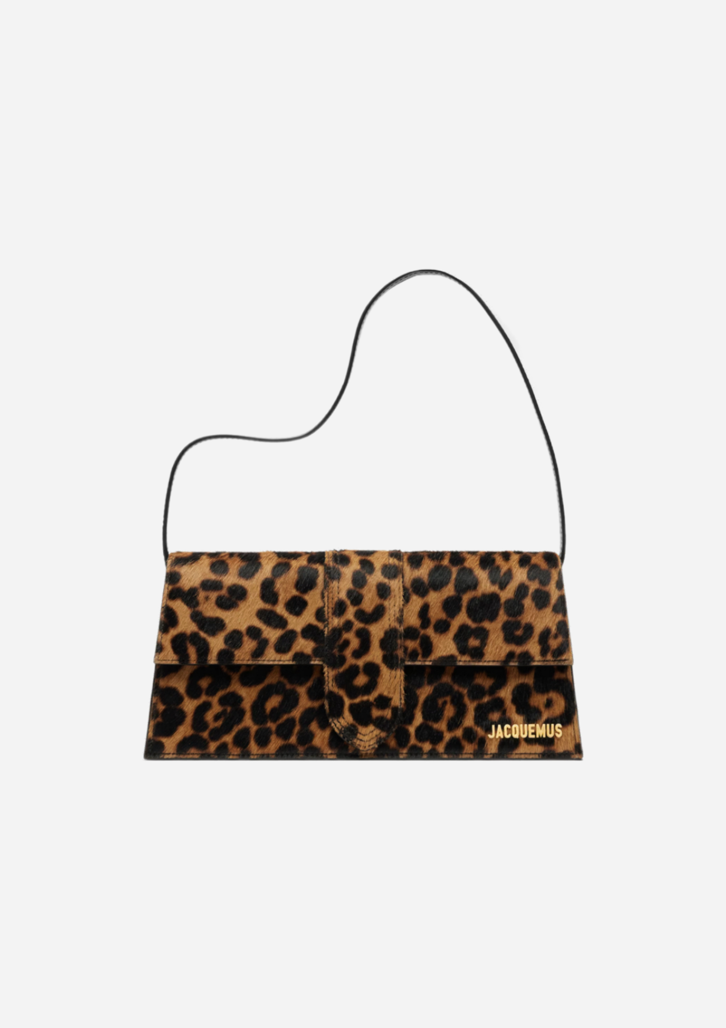 JACQUEMUS LANG BAMBINO PRINT LEOPARD BRUN