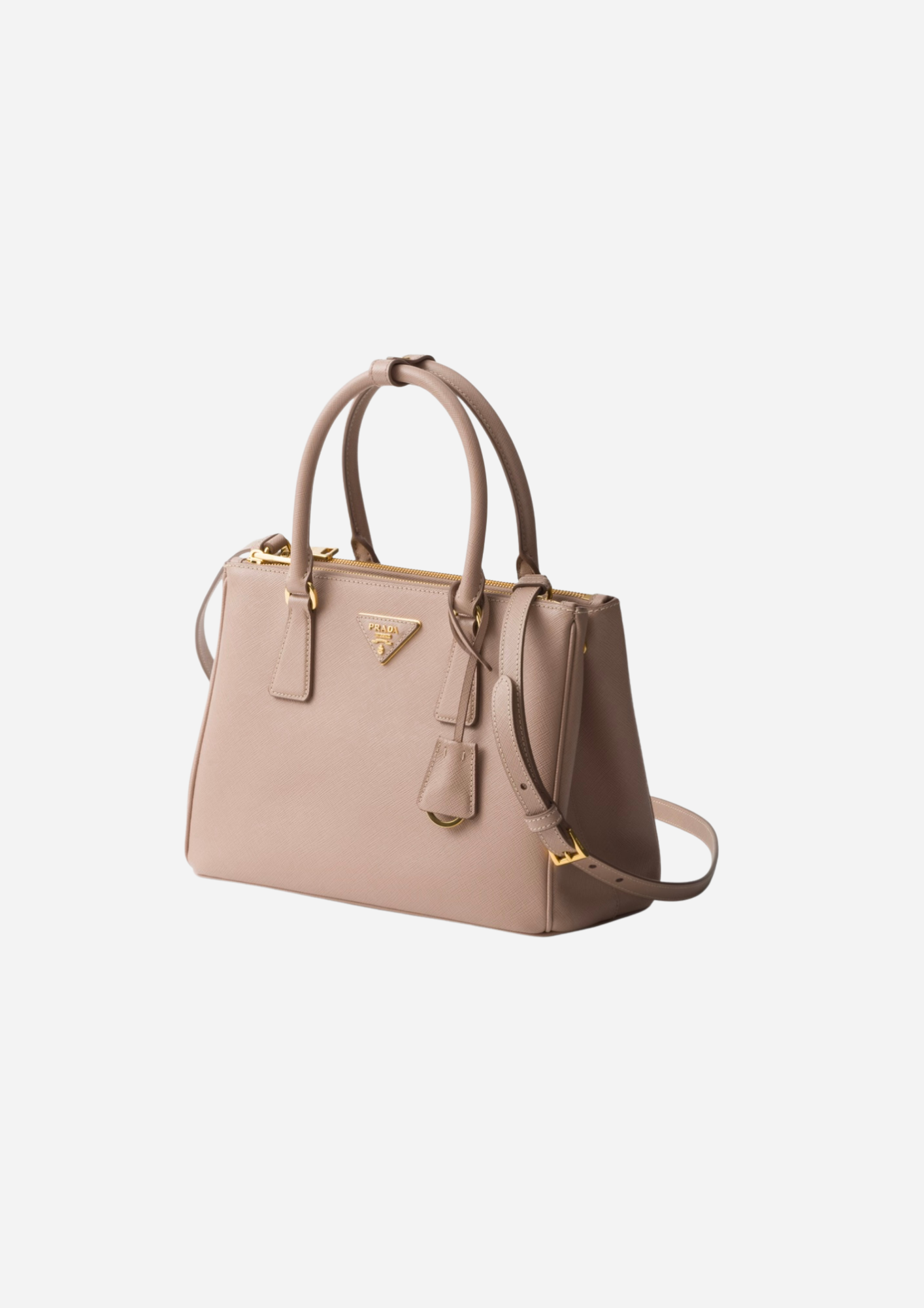 BOLSA PRADA GALLERIA PEQUEÑA EN SAFFIANO CAMMEO