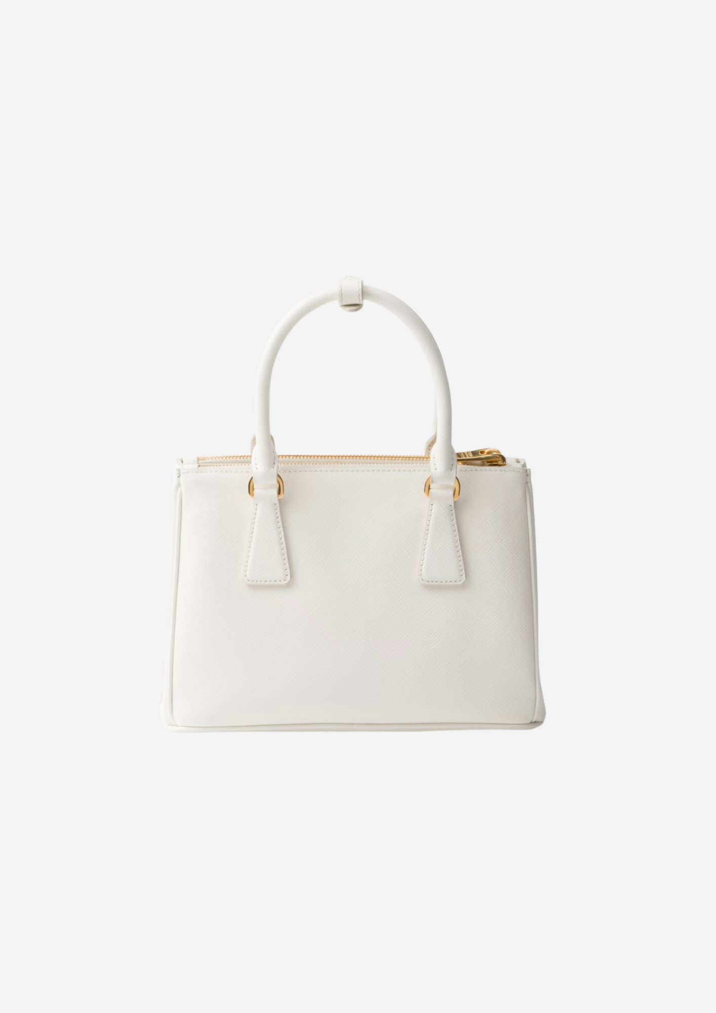 SAC PRADA GALLERIA MOYEN EN SAFFIANO BLANC