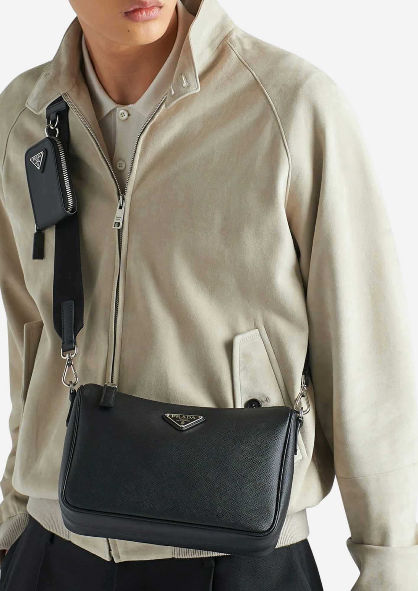 PRADA sac à bandoulière en Saffiano