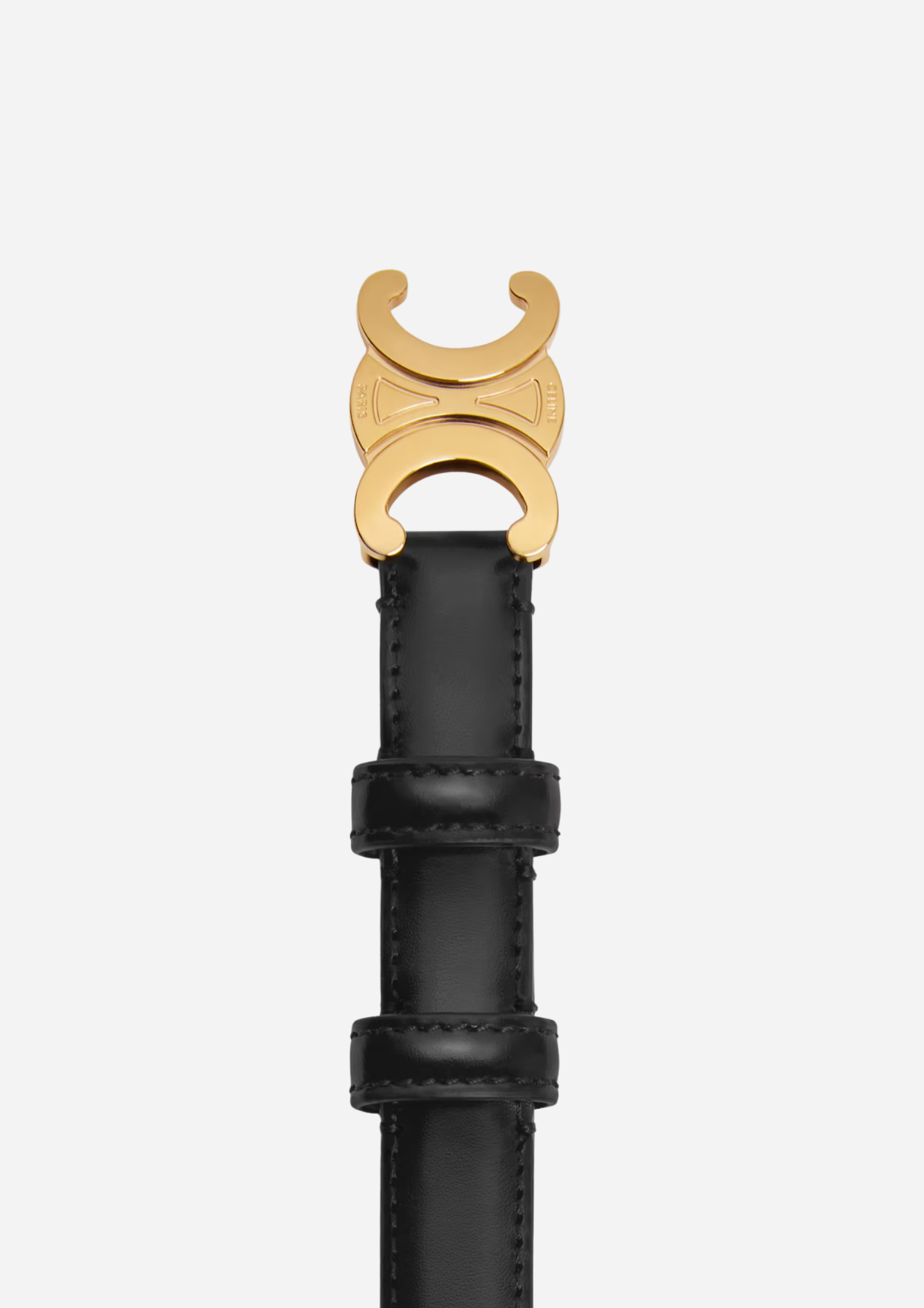 CINTURA CELINE TRIOMPHE PICCOLA DA 18 MM MUSTASTA TAURILLONNAHASTA