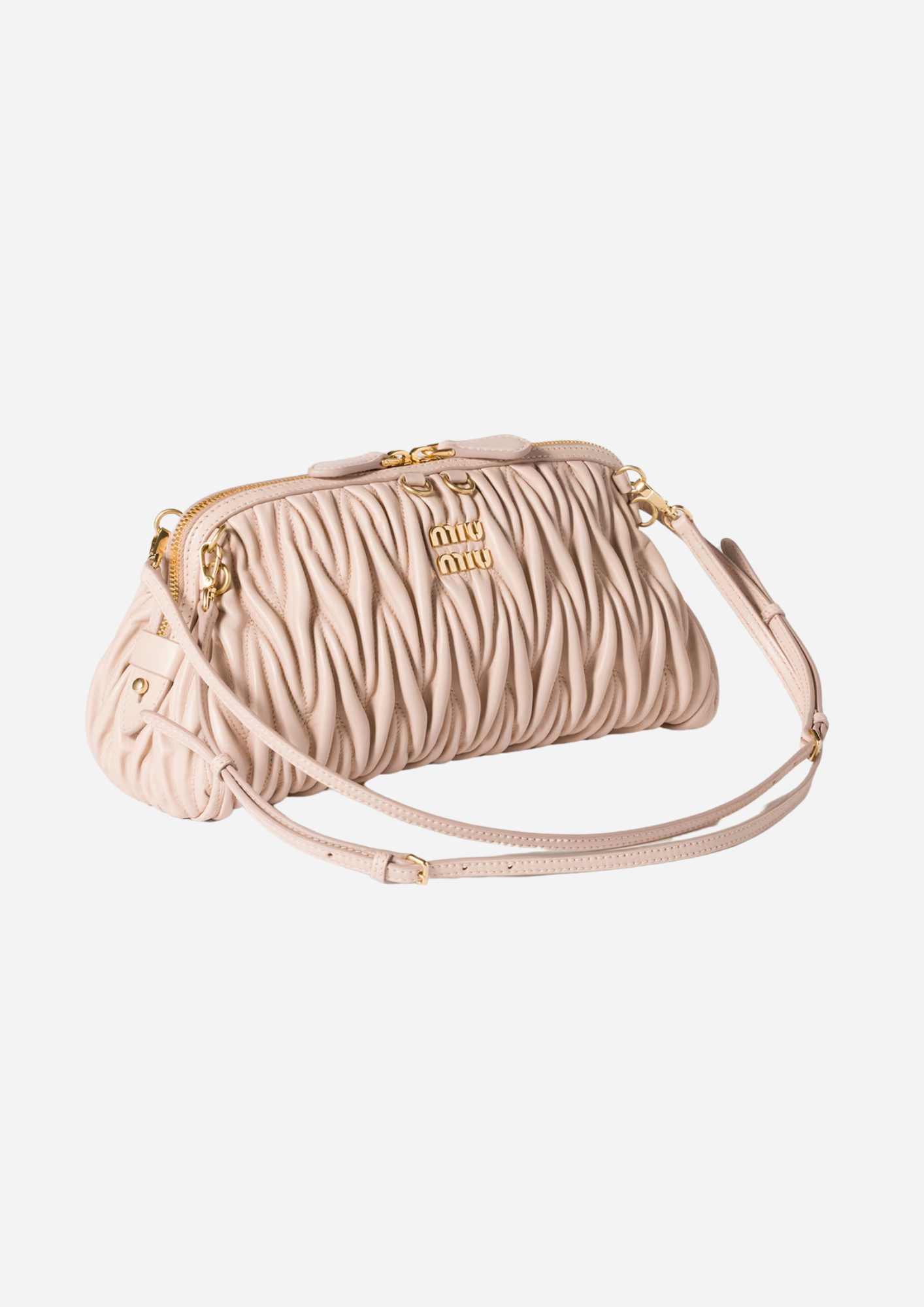 MIU MIU POCHETTE IN NAPPA MATELASSÉ CIPRIA