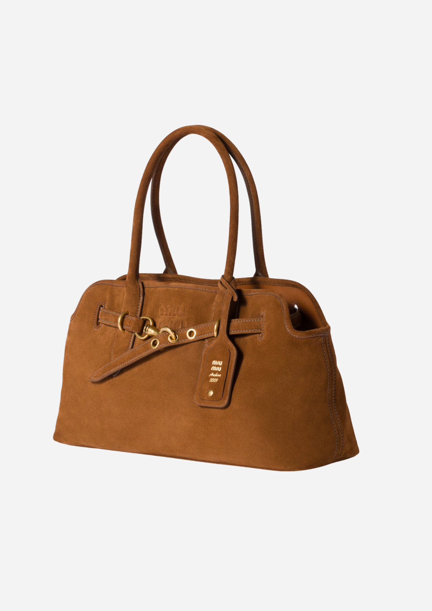 MIU MIU AVENTURE SHEARLING BAG