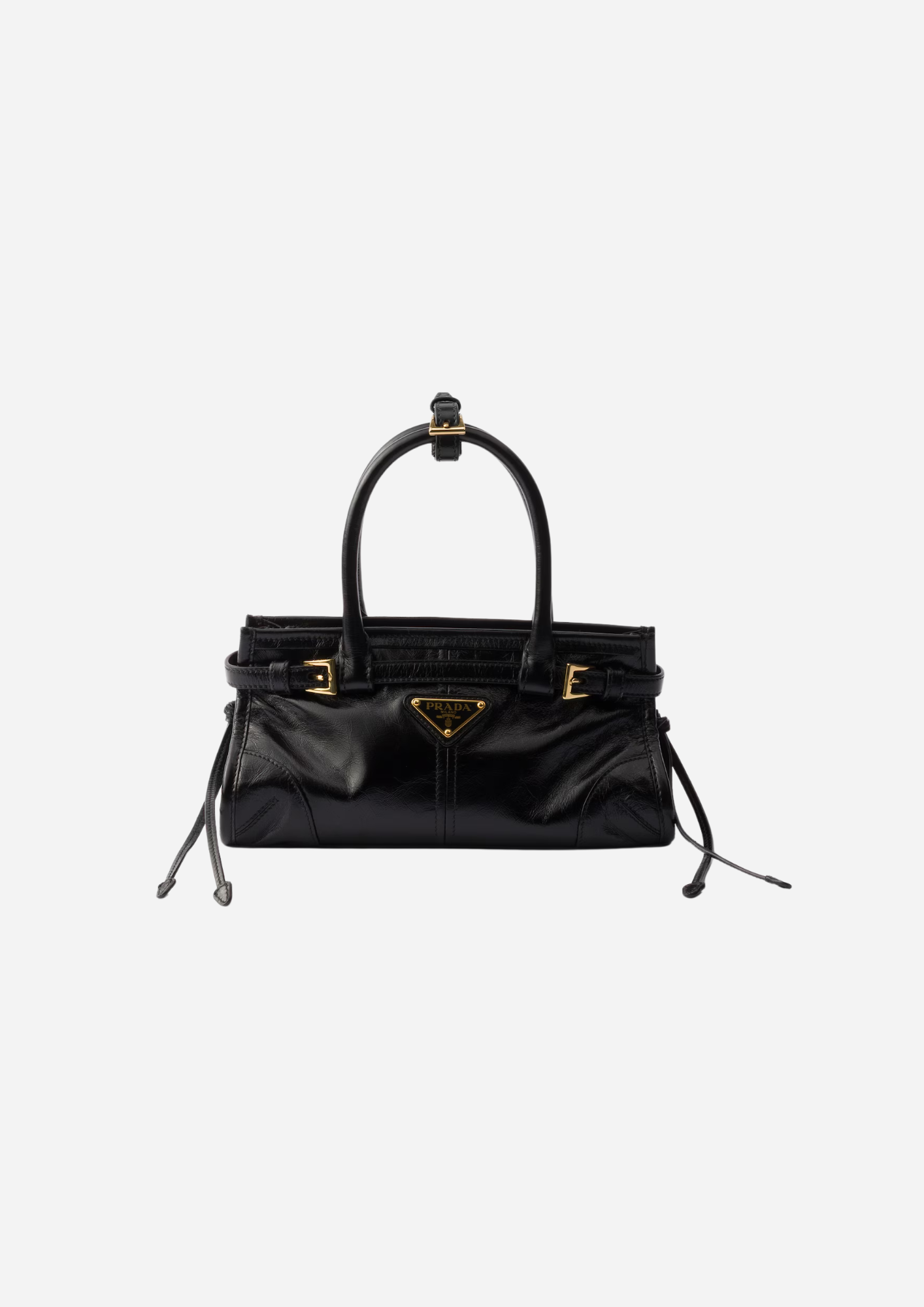 PRADA BONNIE MINI BLACK LEATHER HANDBAG