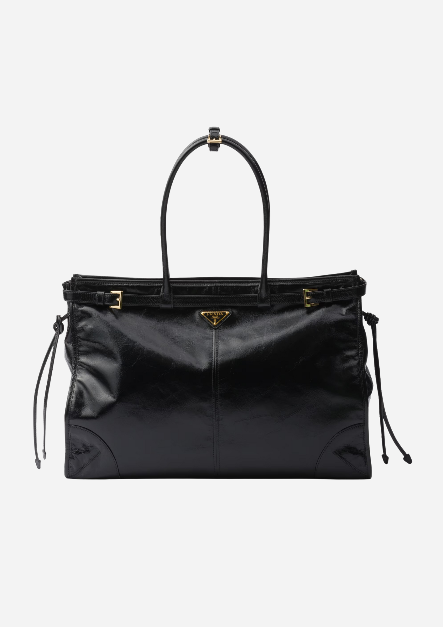 BORSA A MANO PRADA BONNIE X-LARGE IN PELLE NERA