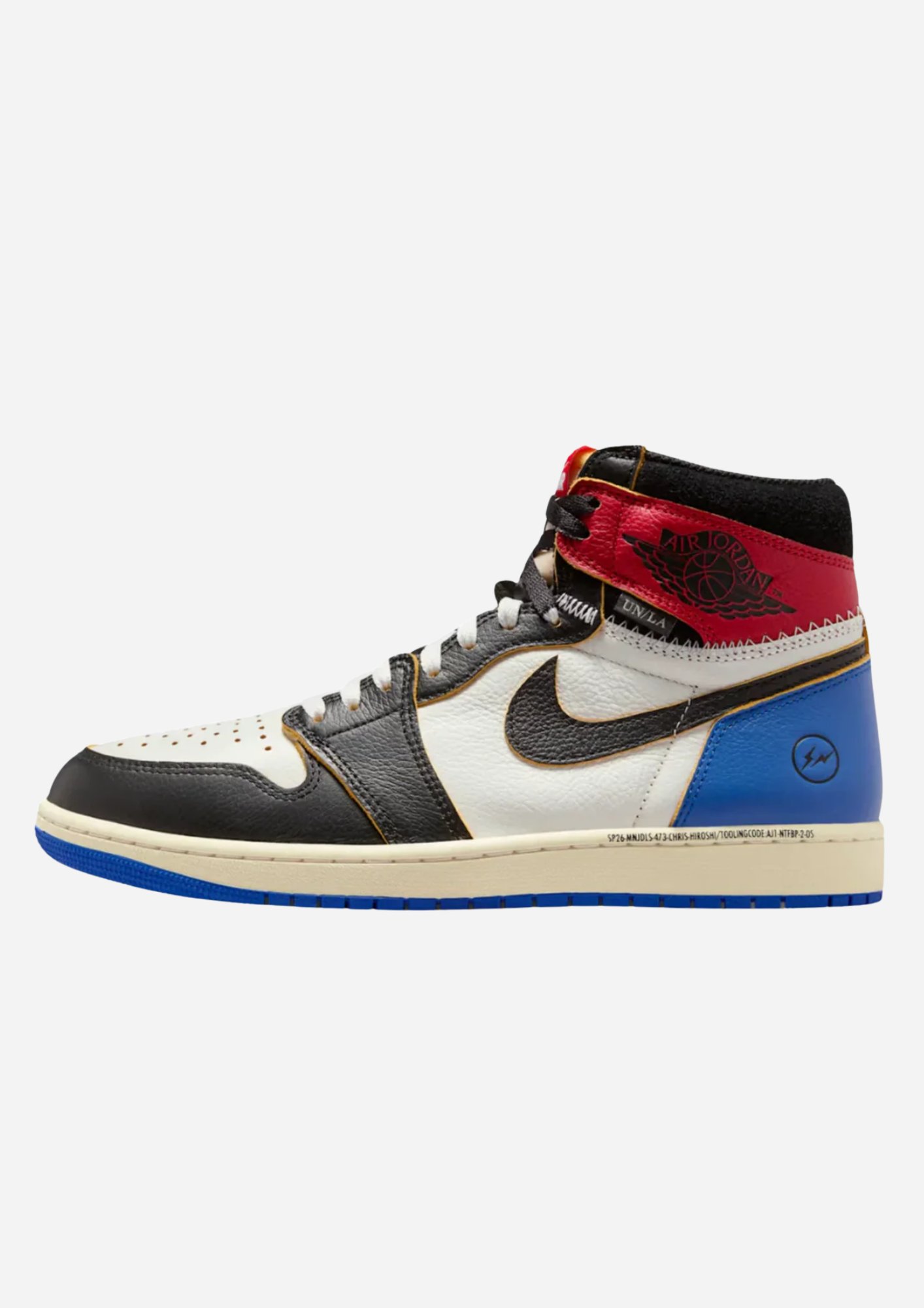 AIR JORDAN 1 RETRO HIGH OG SP FRAGMENT X UNION LA VARSITY RED SPORT ROYAL