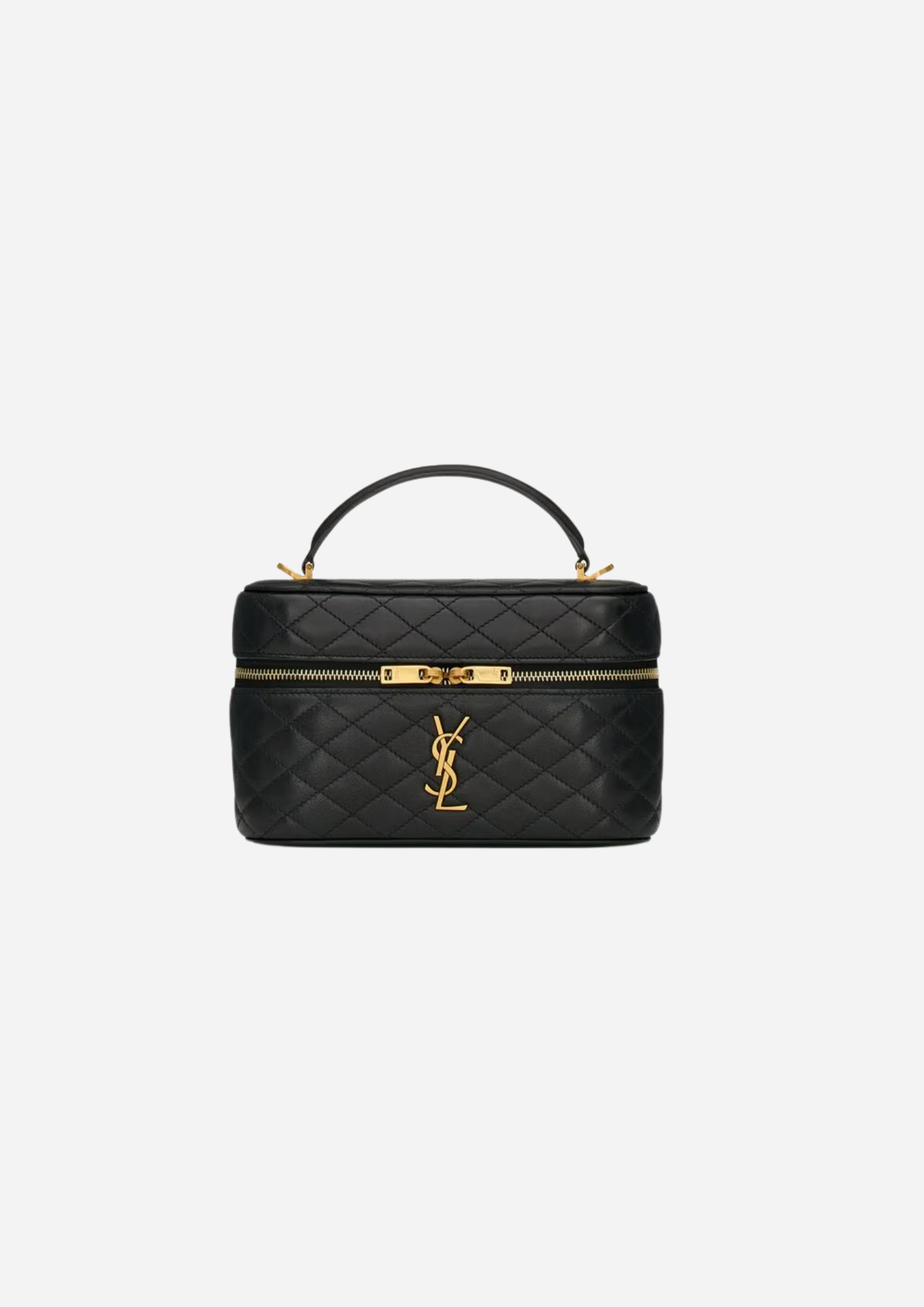 SAINT LAURENT BORSA GABY VANITY MEDIUM IN PELLE DI AGNELLO NERA