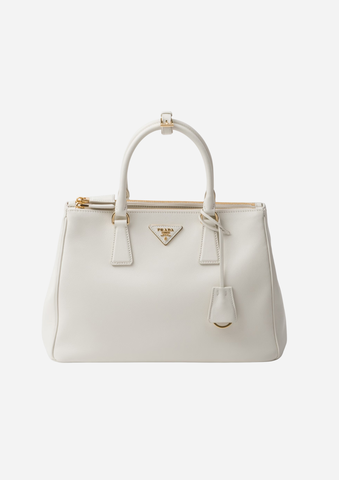 Borsa Prada Galleria Large in Pelle Bianca
