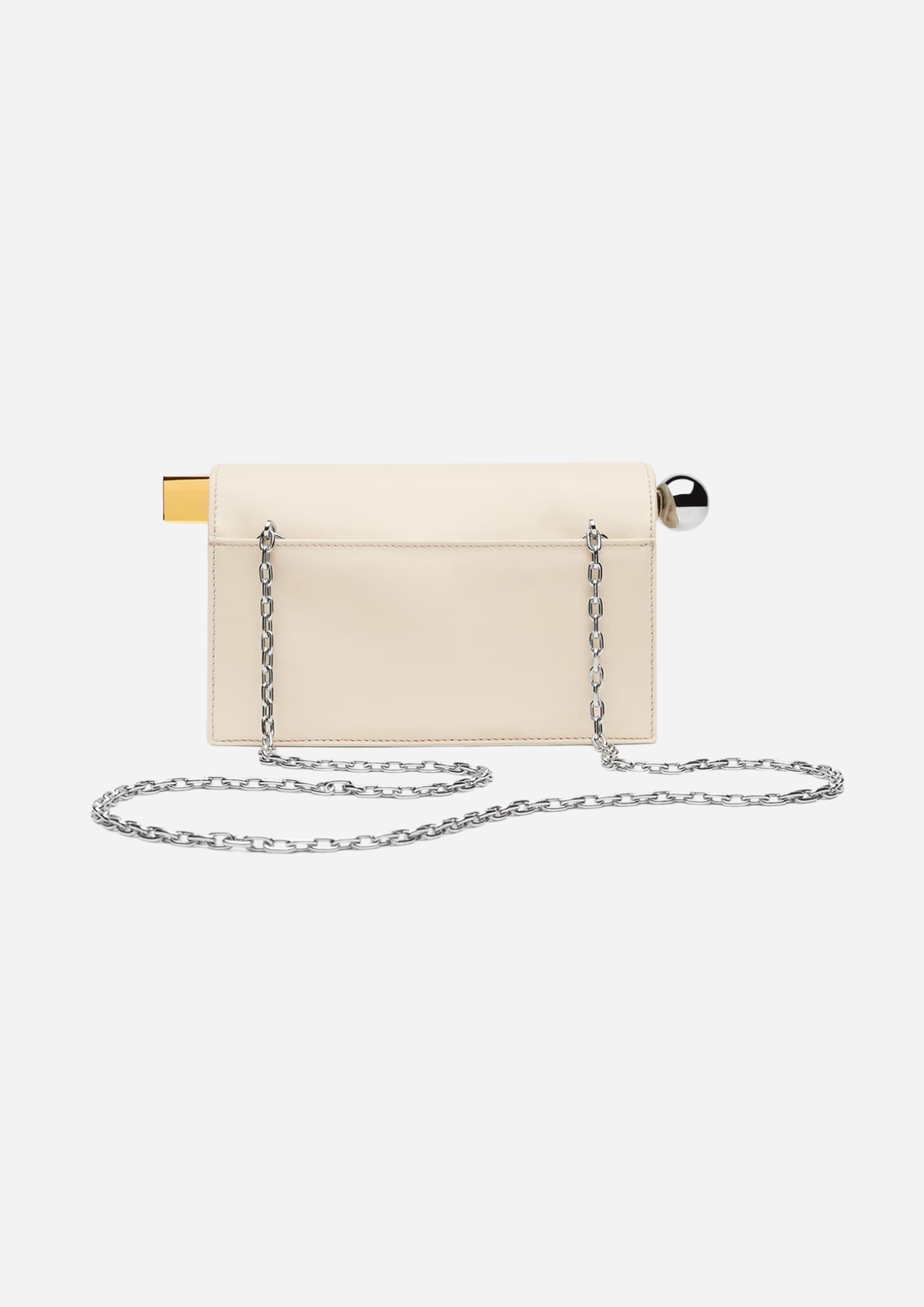 Jacquemus Piccola Pochette Rond Carré Light Ivory in Nappa
