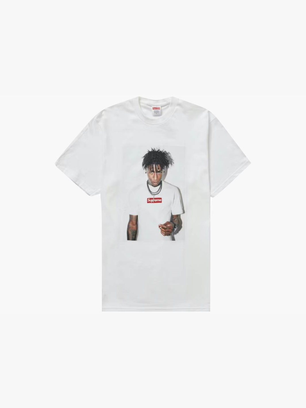 SUPREME NBA YOUNGBOY TEE LIGHT WHITE