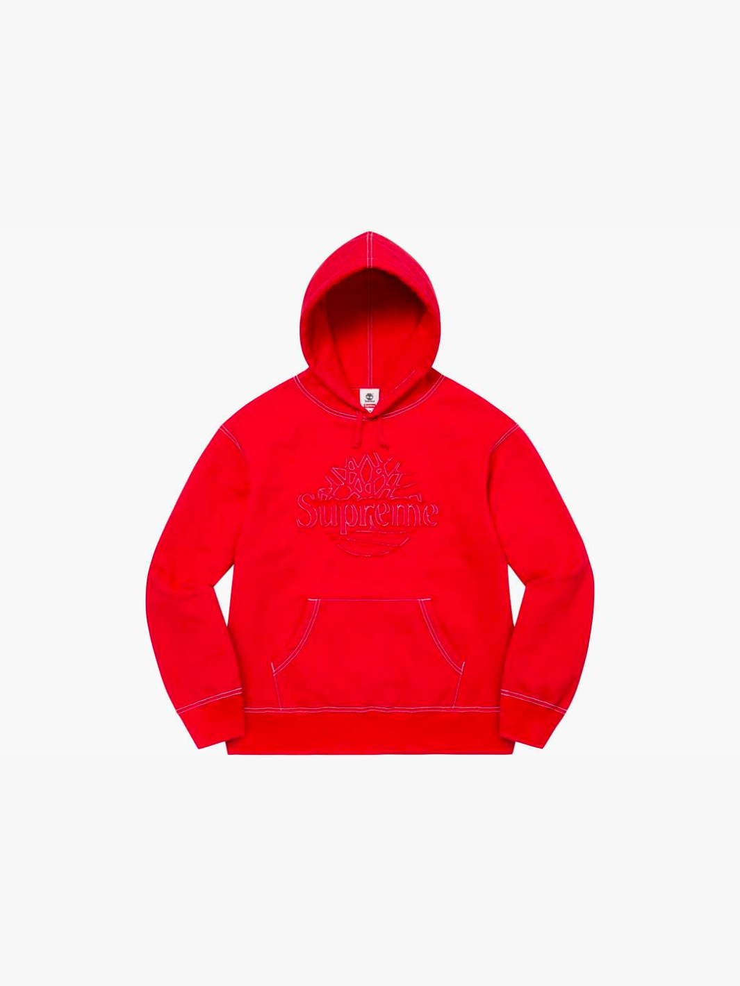 SUPREME TIMBERLAND HOODED SWEATSHIRT (SS23) RED