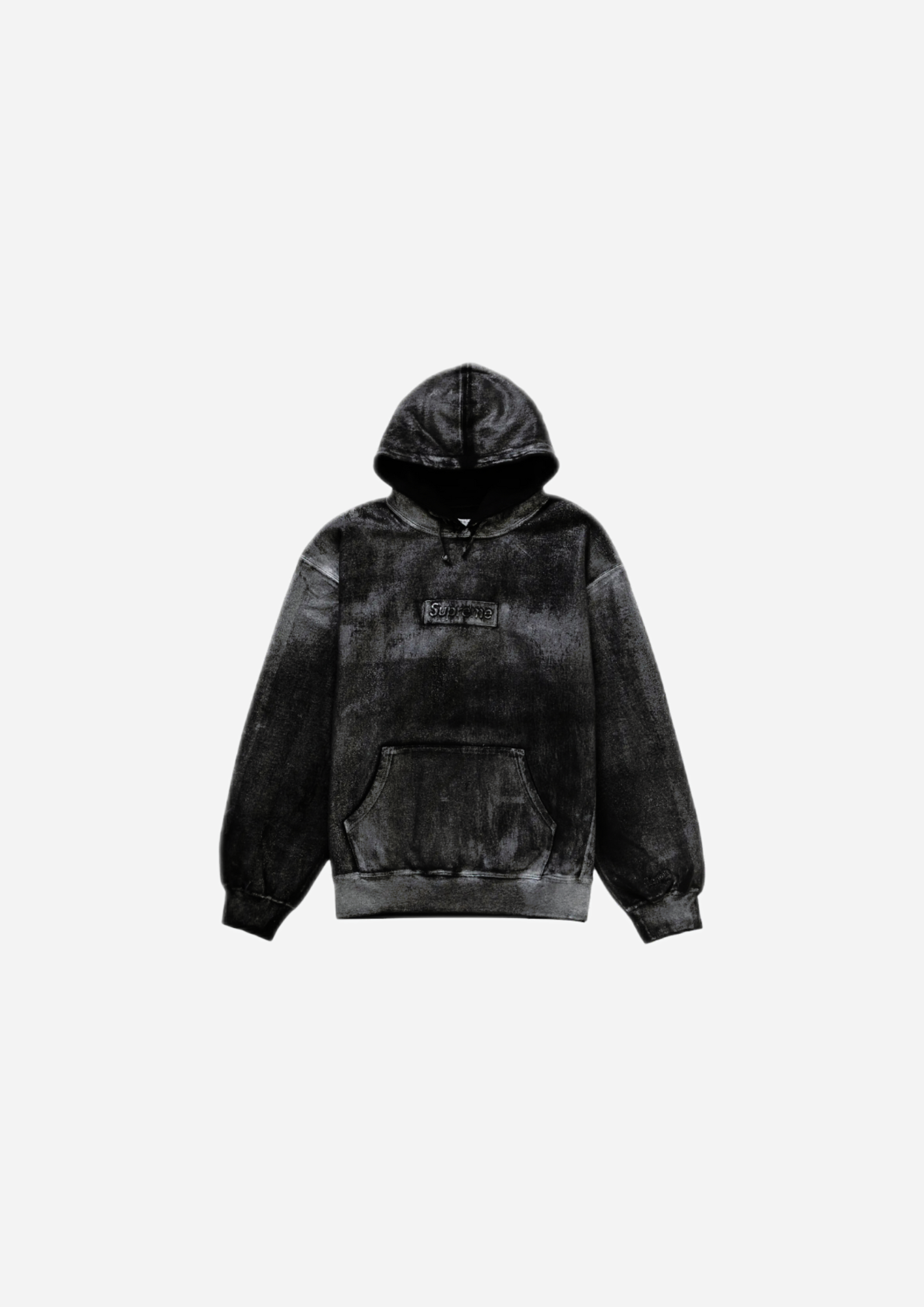 SUPREME MM6 MAISON MARGIELA FOIL BOX LOGO HOODED BLACK