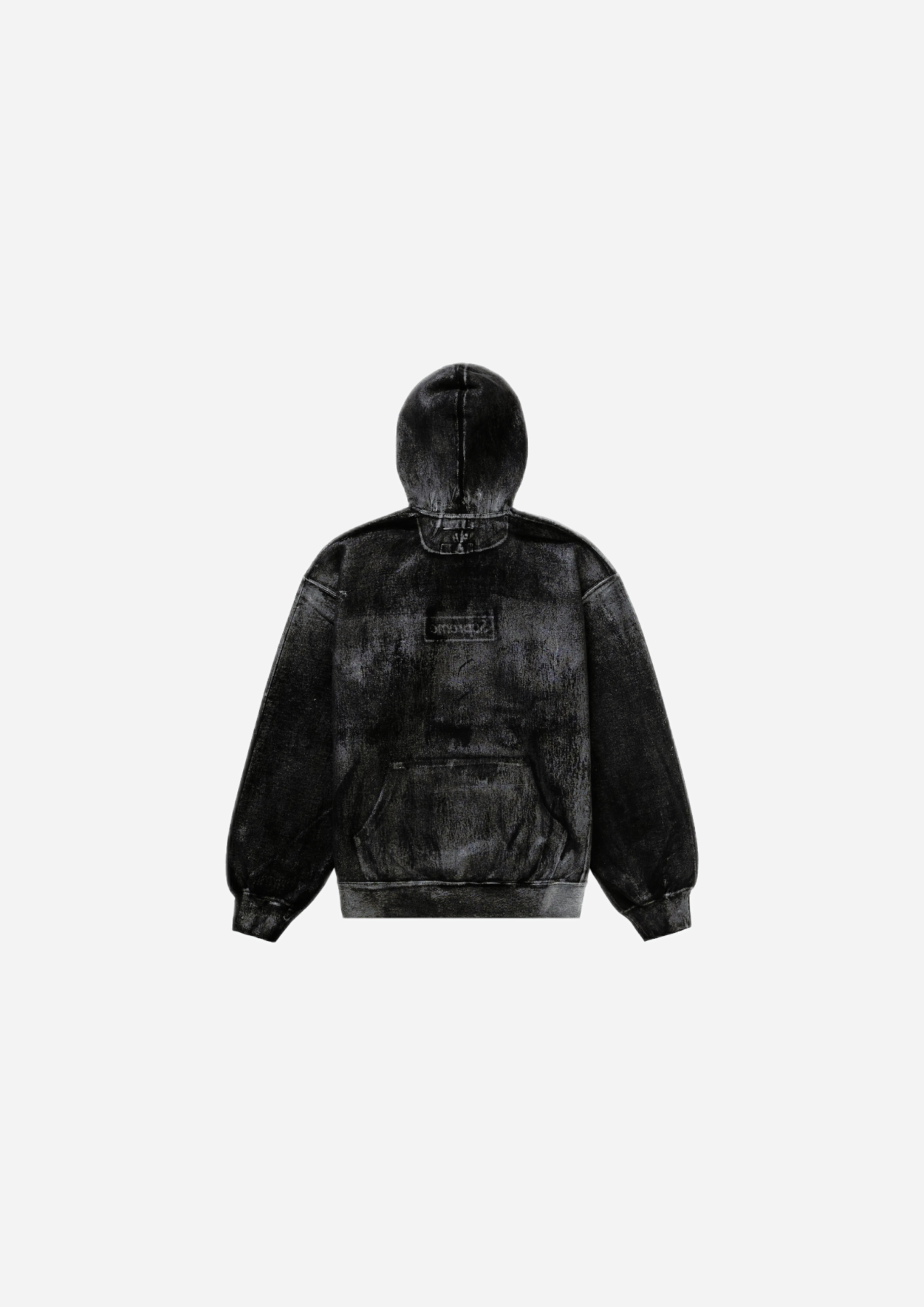 SUPREME MM6 MAISON MARGIELA FOIL BOX LOGO HOODED BLACK