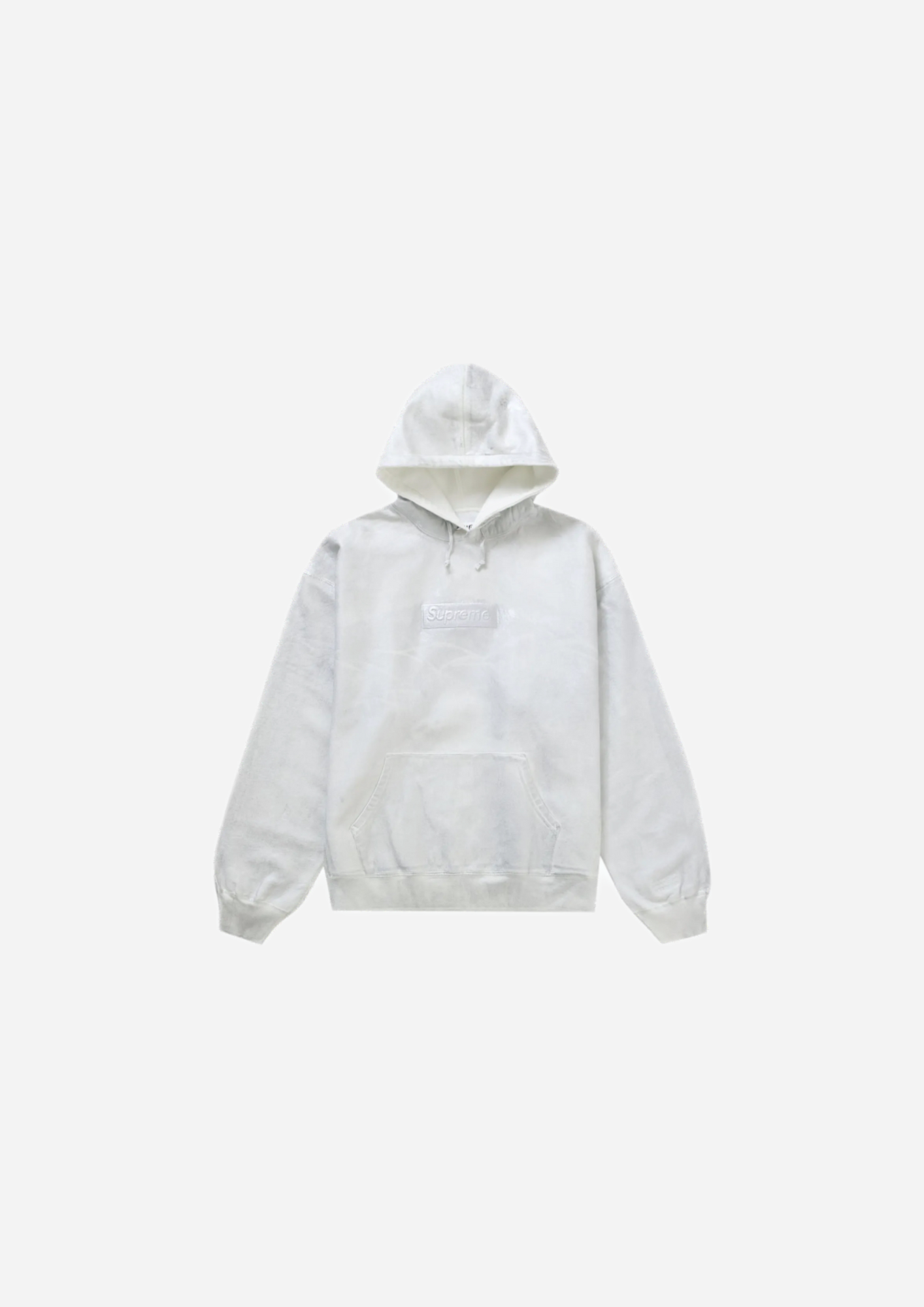 SUPREME MM6 MAISON MARGIELA FOIL BOX LOGO HOODED WHITE