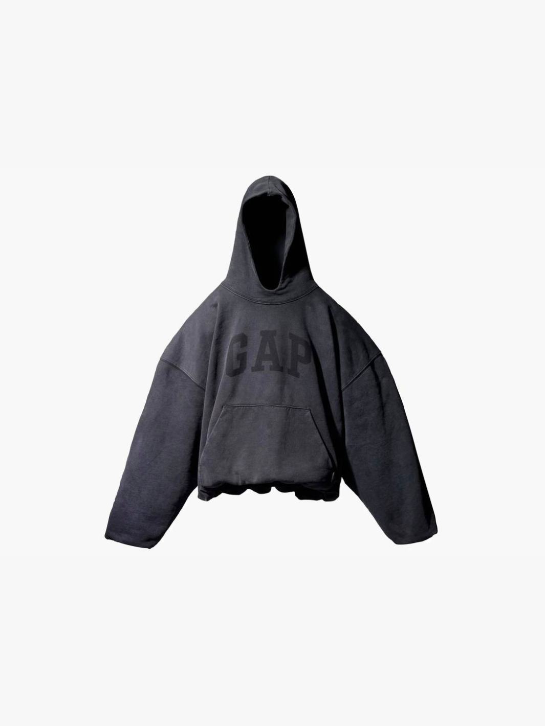 Sudadera con capucha Yeezy Gap By Balenciaga en color paloma y color negro lavado