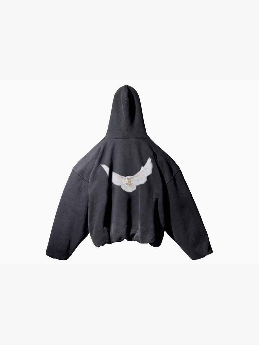Sudadera con capucha Yeezy Gap By Balenciaga en color paloma y color negro lavado