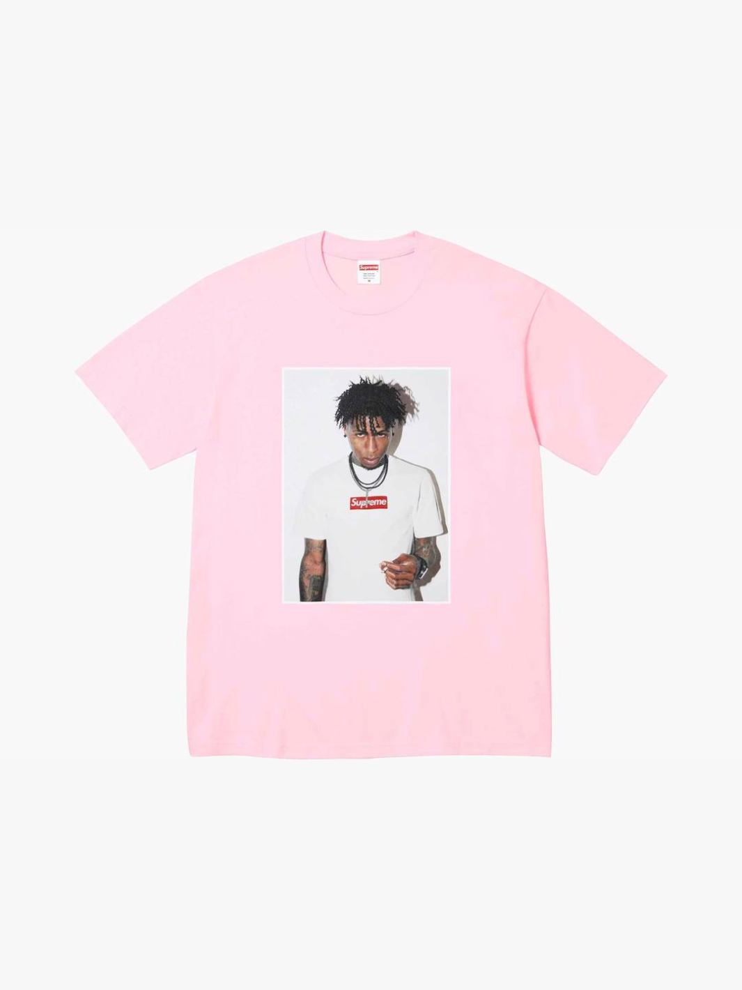 SUPREME NBA YOUNGBOY TEE LIGHT PINK
