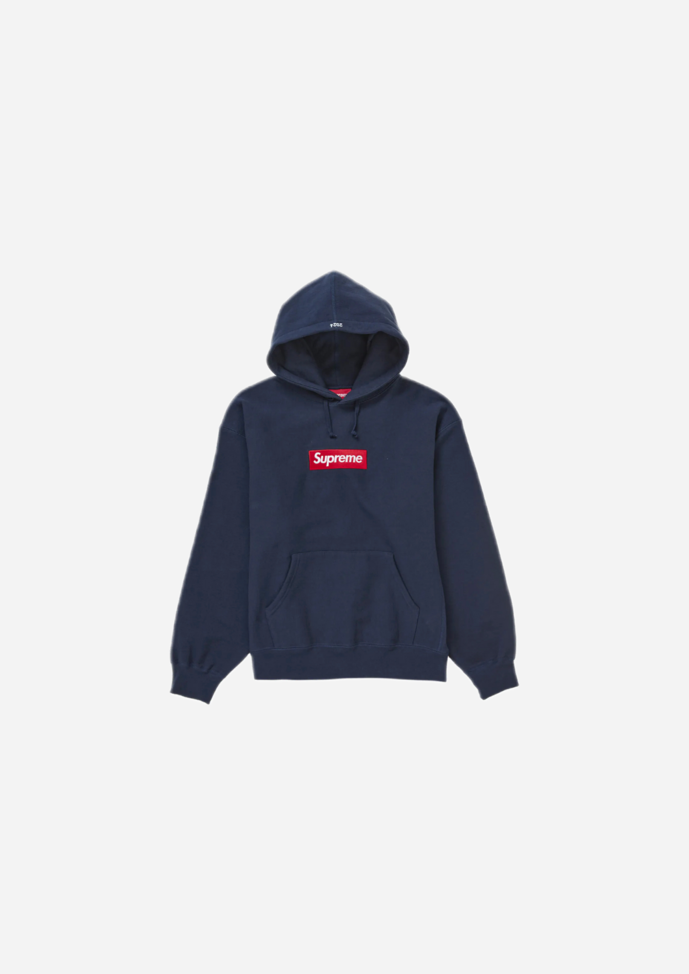 Supreme Box Logo Hooded Sweatshirt FW24 Blue Navy - The Icon
