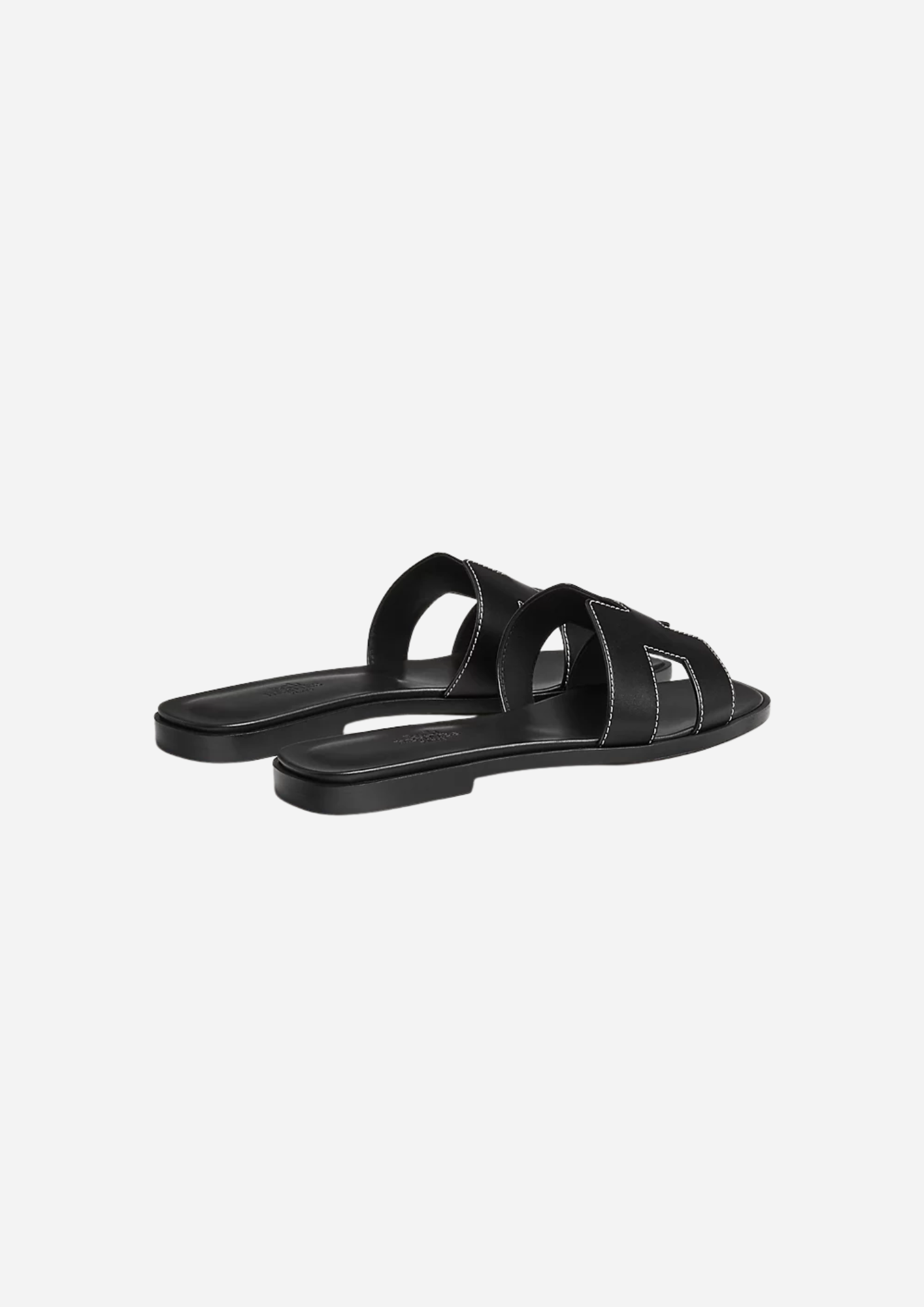 HERMÈS ORAN SANDALEN SCHWARZ