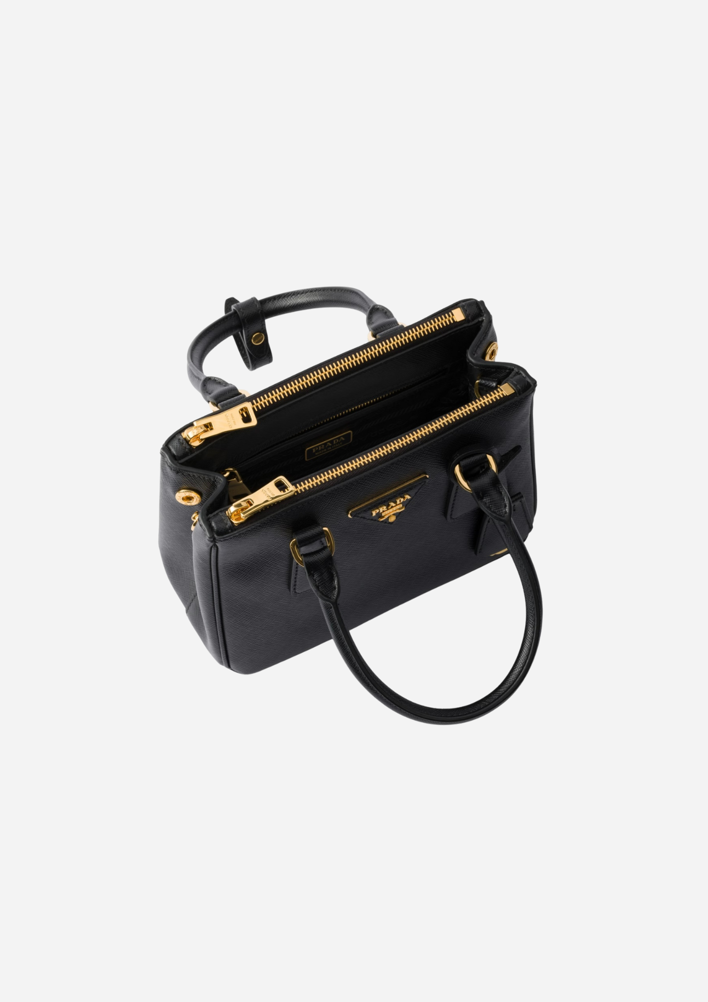 BOLSA PRADA GALLERIA MINI EN SAFFIANO NEGRO