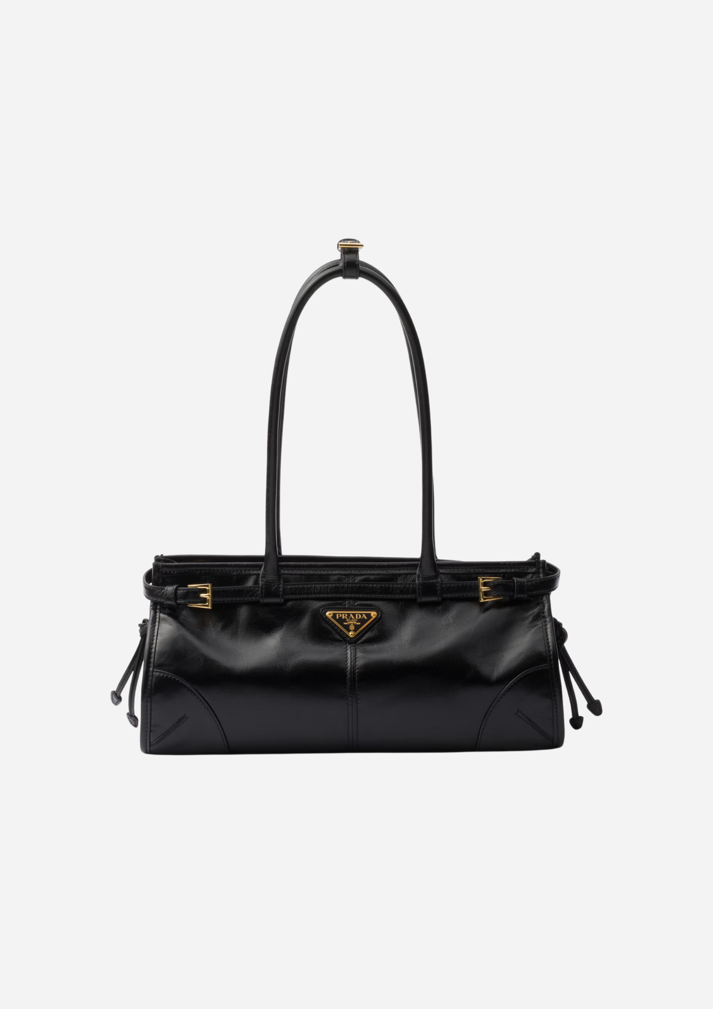 BORSA A MANO PRADA BONNIE MEDIUM IN PELLE NERA