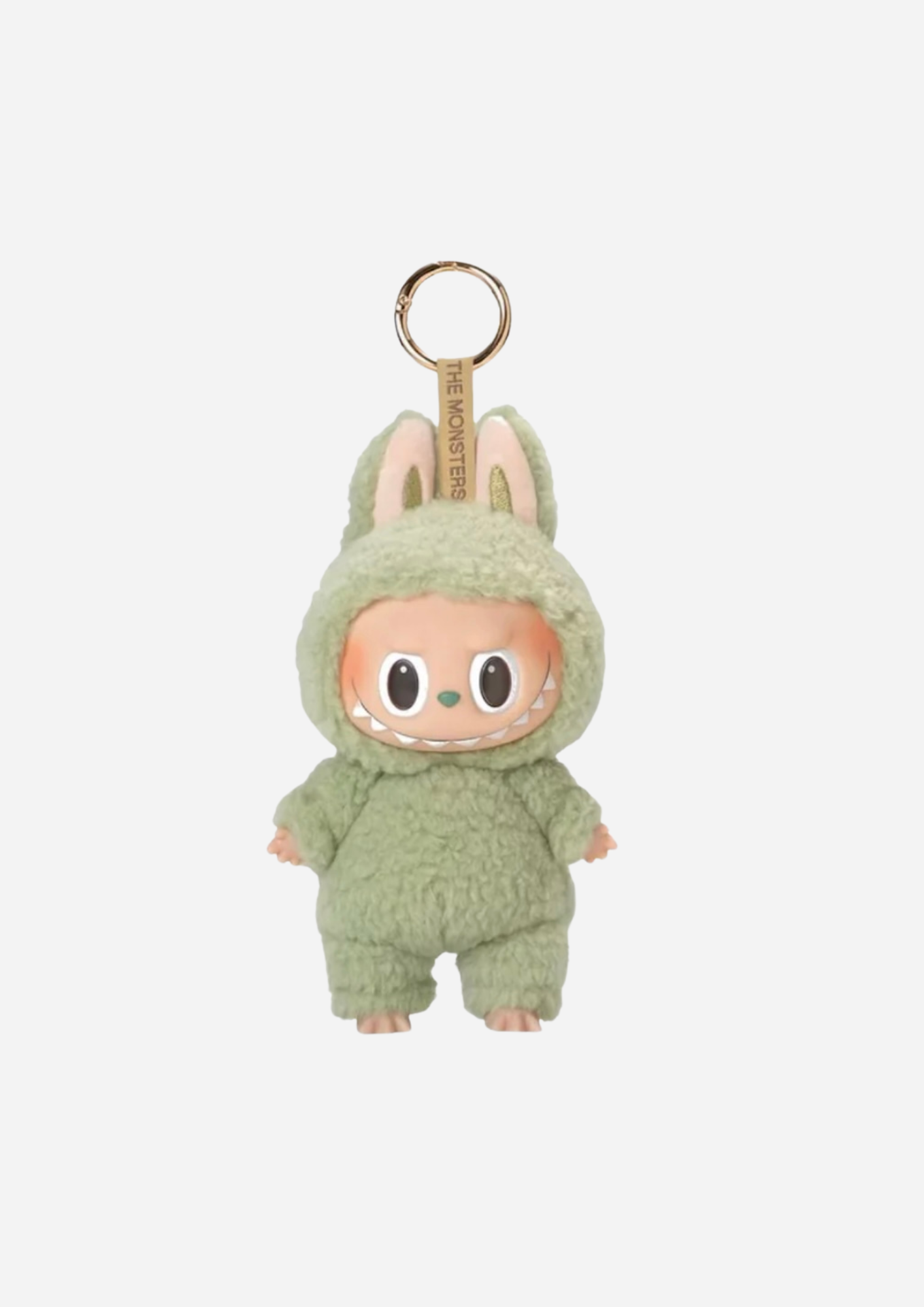 POP MART LABUBU LES MONSTRES MACARONS DÉLICIEUX PENDENTIF EN VINYLE PELUCHE RAISIN VERT 1 SUR 1