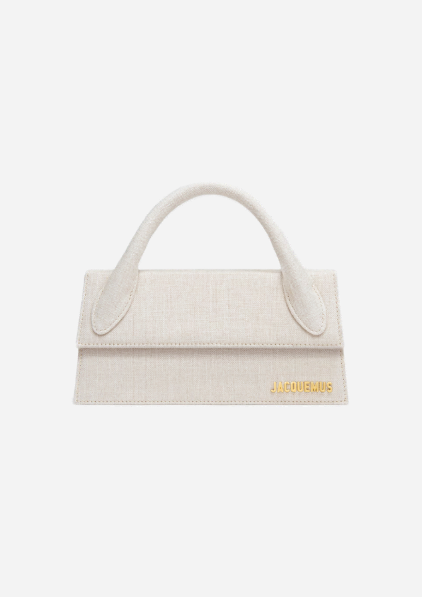 Jacquemus Le Chiquito Long Greige Chiaro, vista frontale
