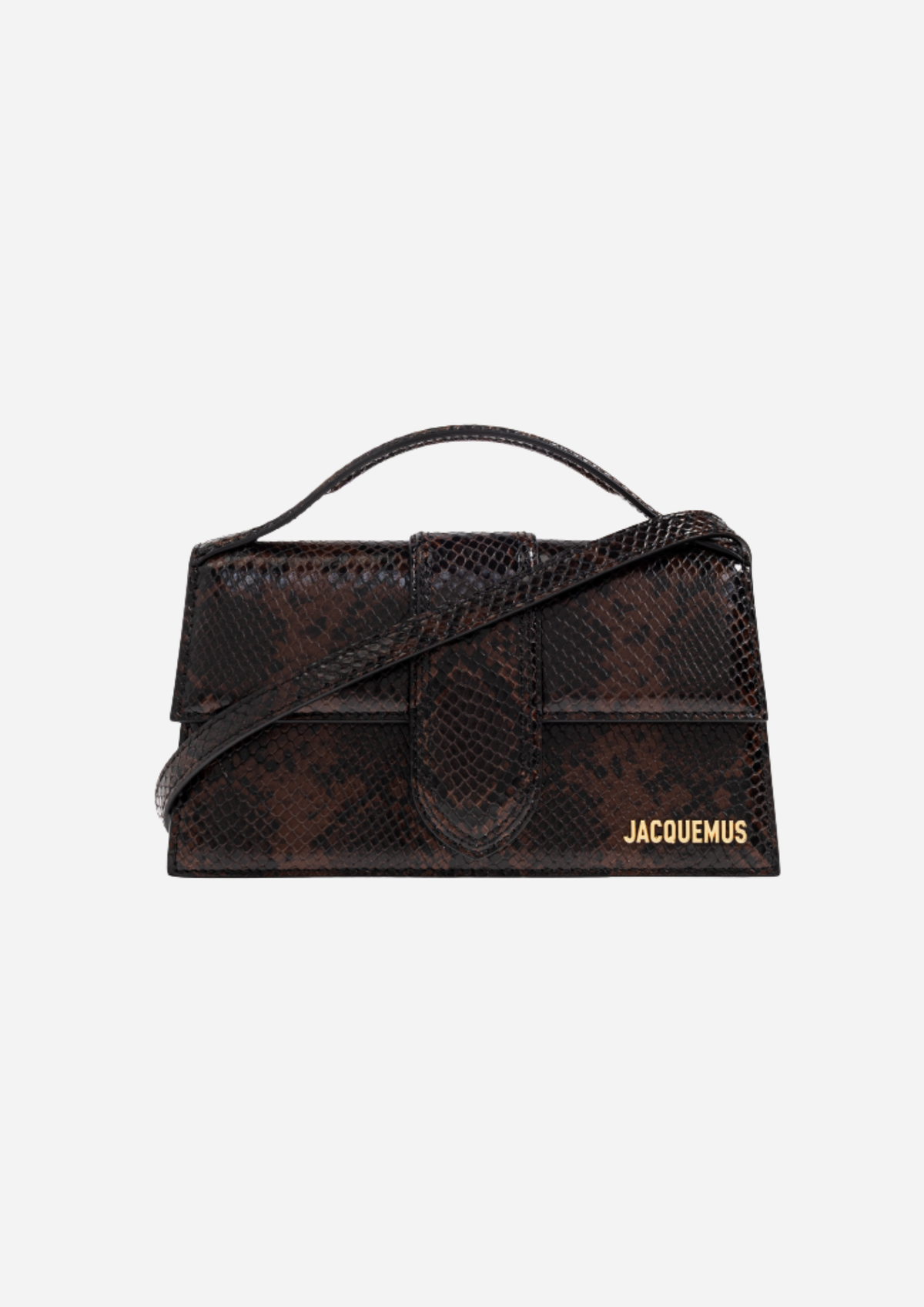 Jacquemus Le Grand Bambino Effetto Pitone, vista frontale