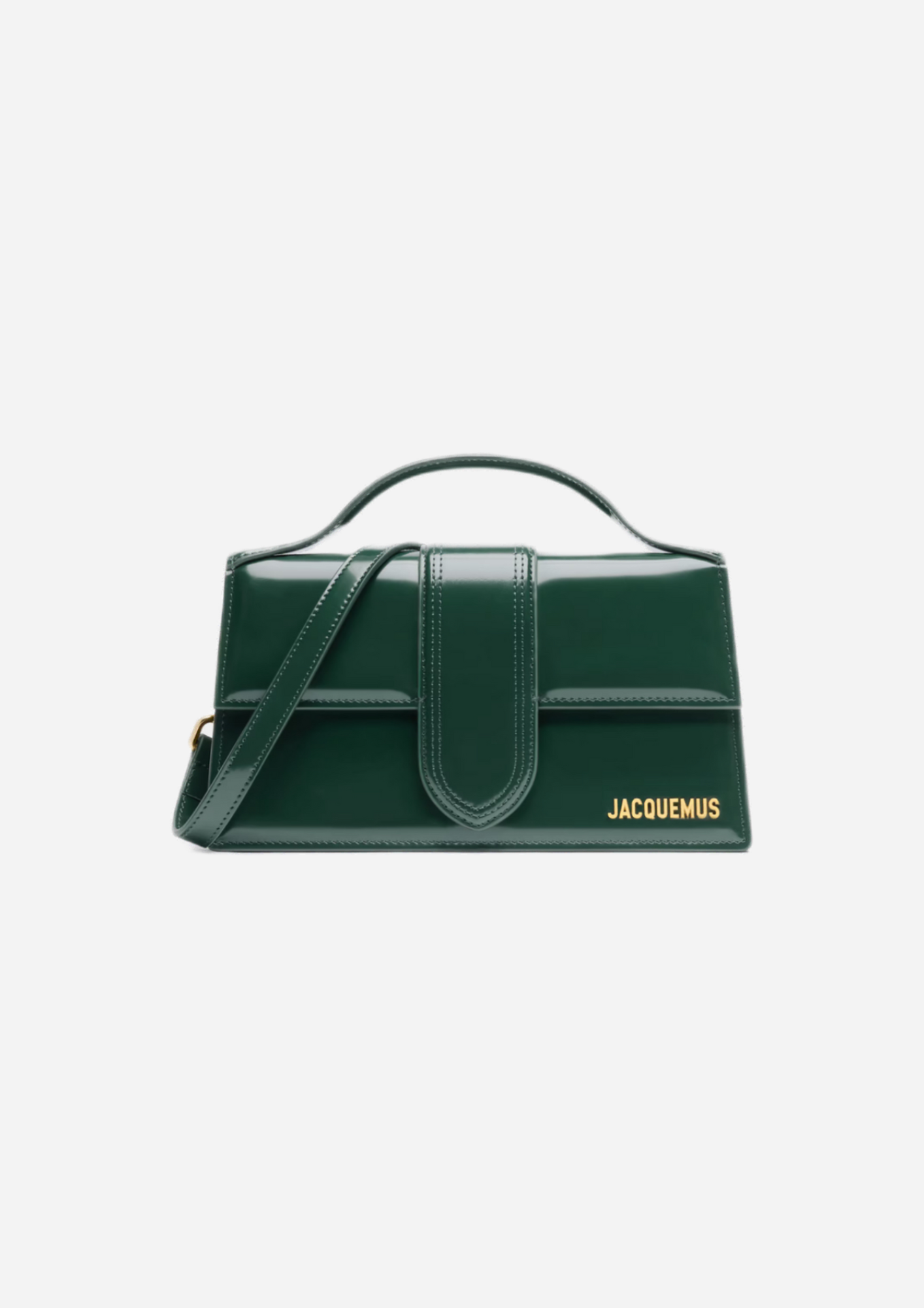 Jacquemus Le Grand Bambino Verde Scuro, vista frontale