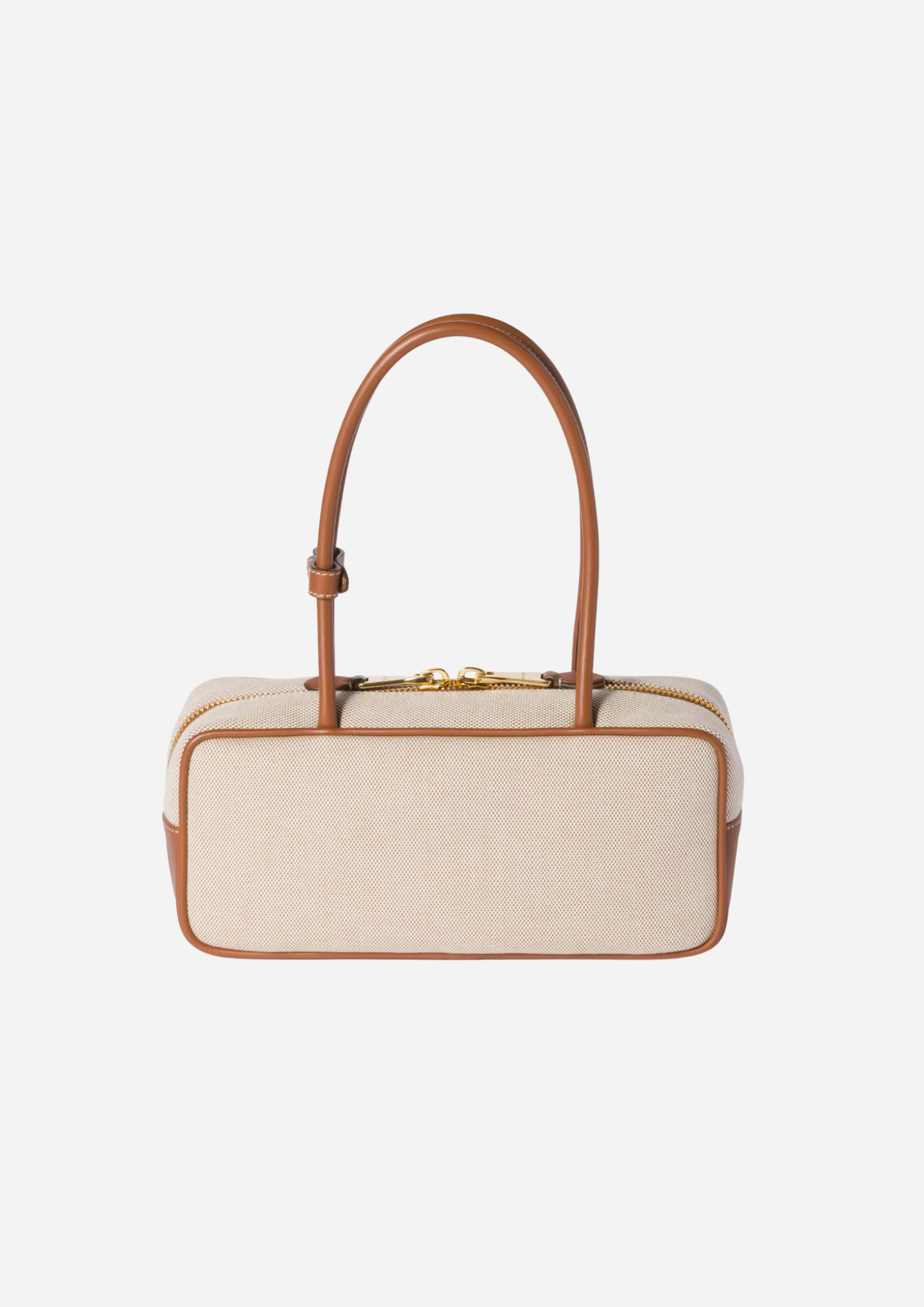 Miu Miu Beau Canvas Beige Brandy - 5BB173_ACRN_F062F_V_OWM | MilanoMarktPlace