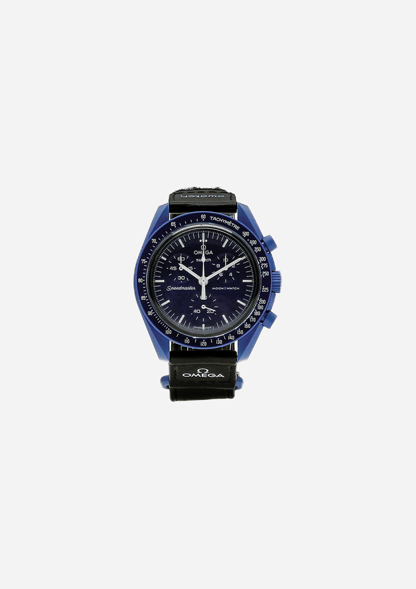 OMEGA x Swatch MoonSwatch Mission to Neptune SO33N100 vista frontale
