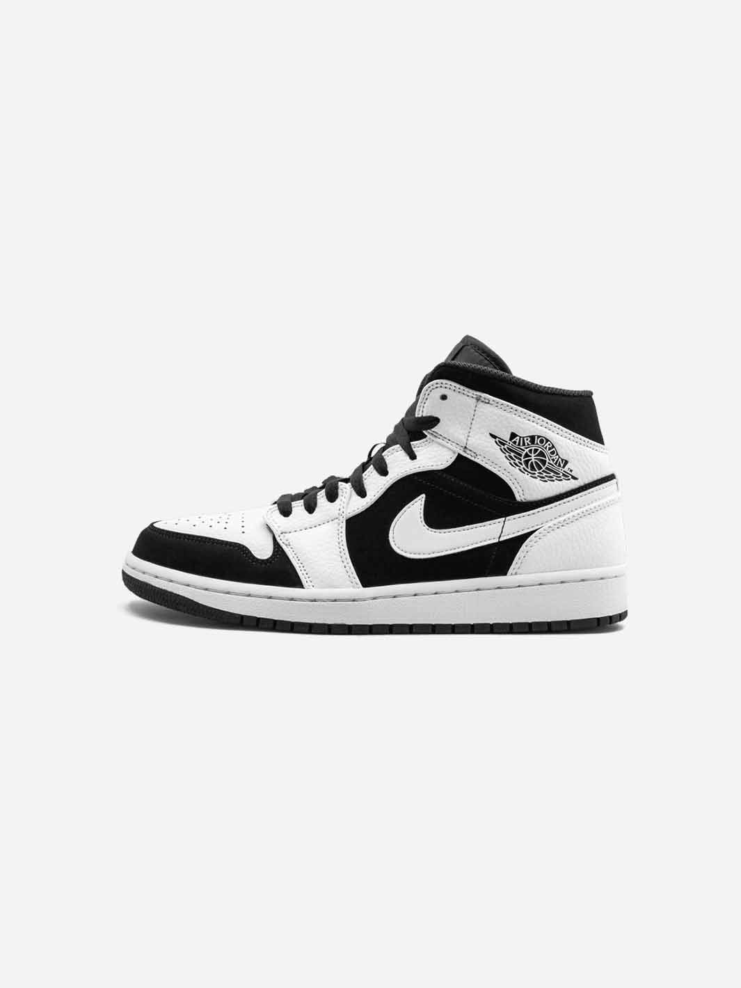 JORDAN 1 MID SPLIT BLACK WHITE