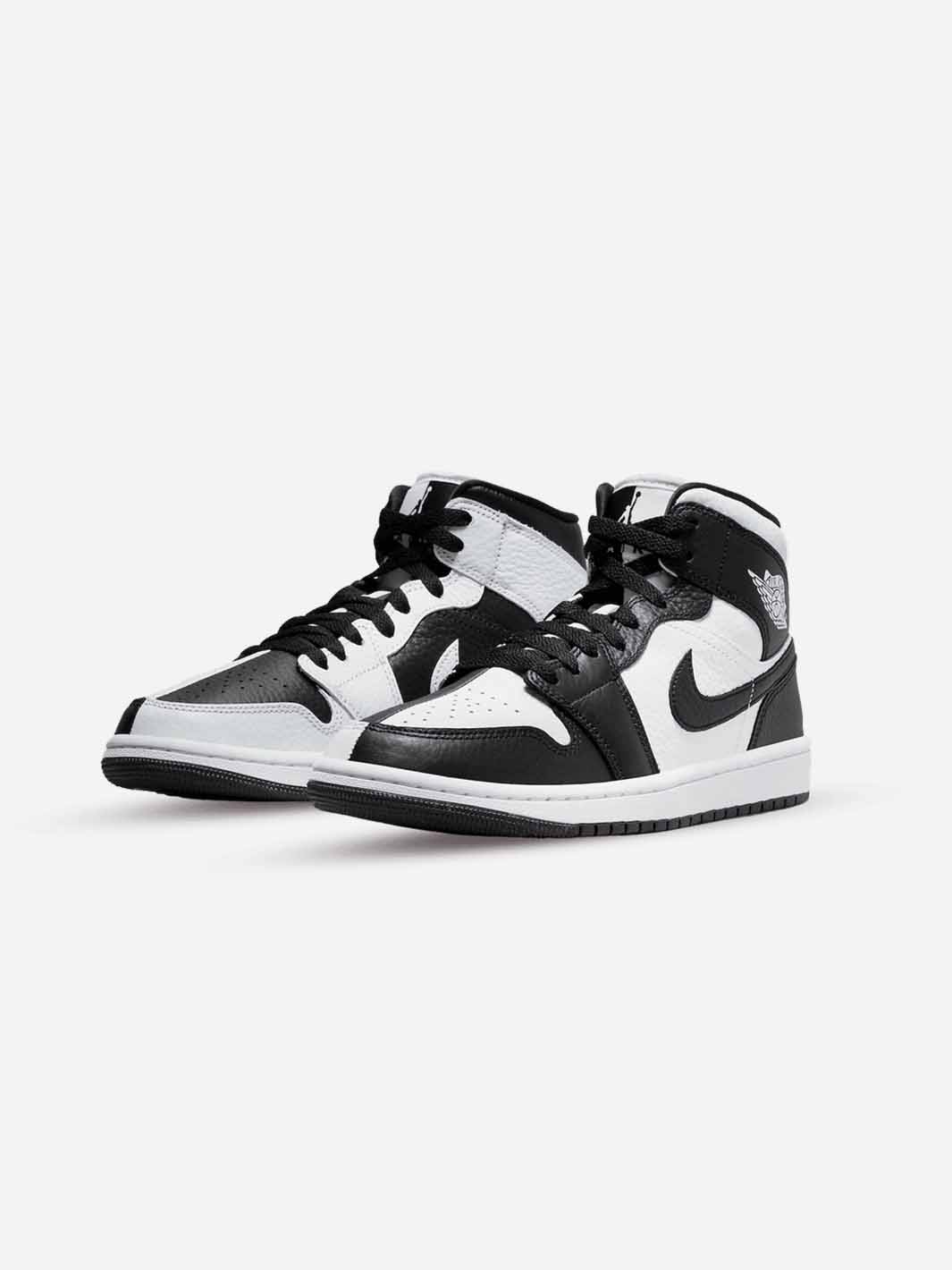 JORDAN 1 MID SPLIT BLACK WHITE