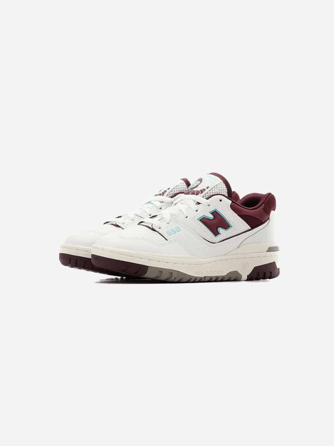 NEW BALANCE 550 BURGUNDY CYAN
