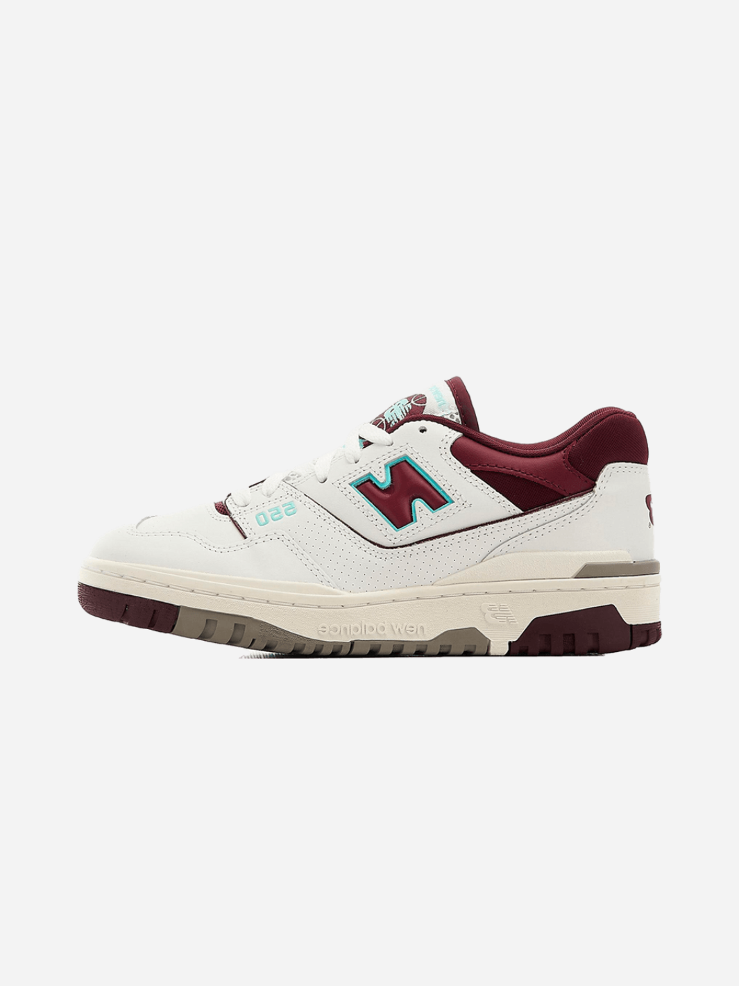 NEW BALANCE 550 BURGUNDY CYAN