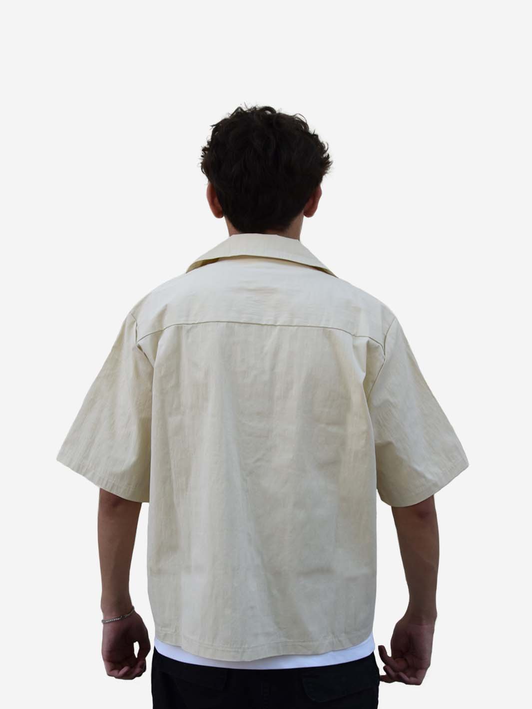 PANTALÓN BRAND X MILANOMARKTPLACE CAMICIA BOWLING CREMA