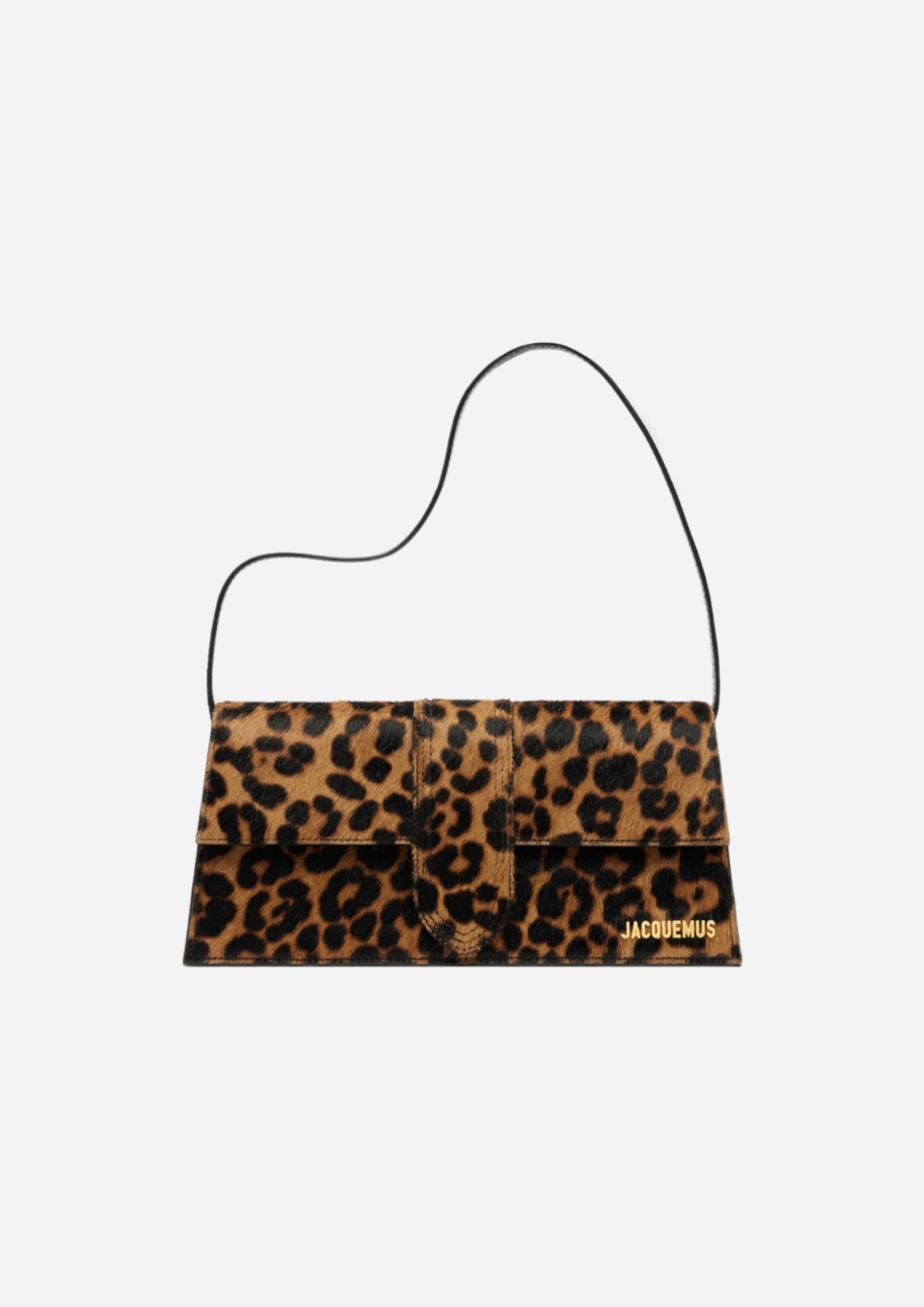 JACQUEMUS BAMBINO LONG PRINT LEOPARD BROWN