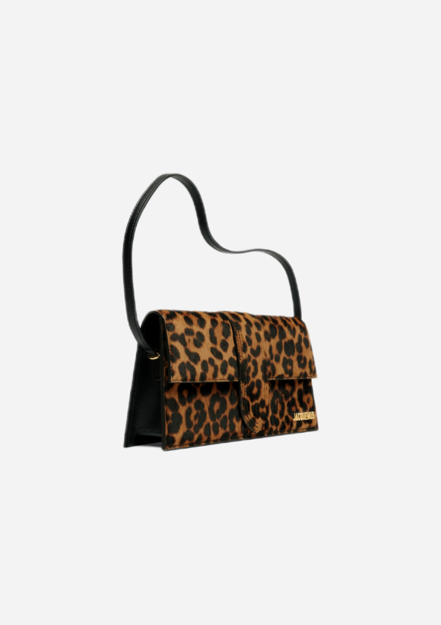 JACQUEMUS BAMBINO LONG PRINT LEOPARD BROWN