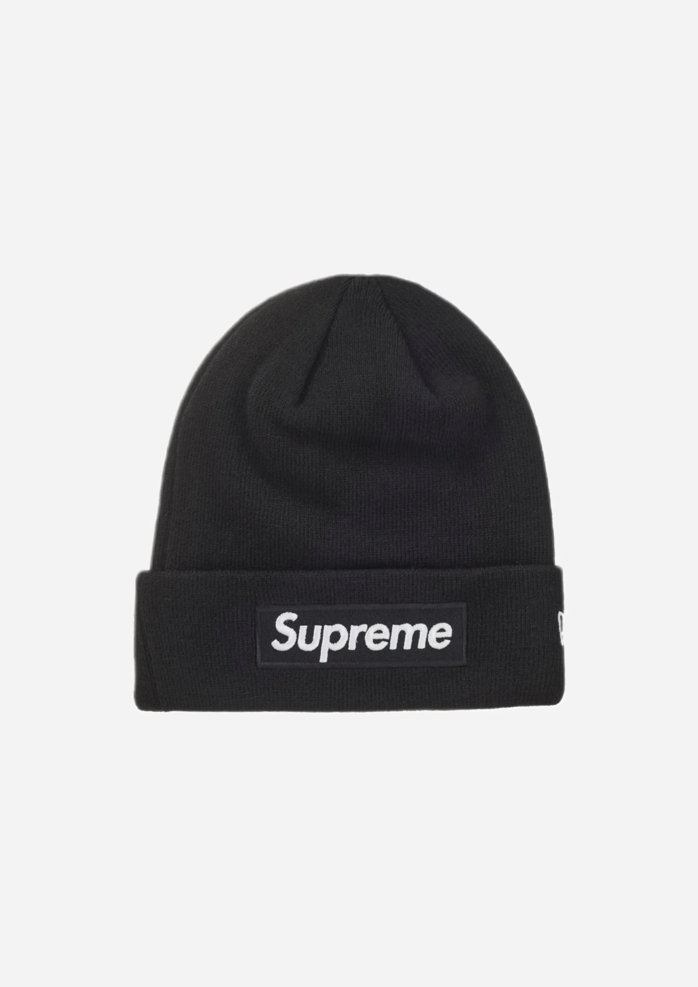 GORRO NEGRO CON LOGO SUPREME NEW ERA (Otoño/Invierno 2024)