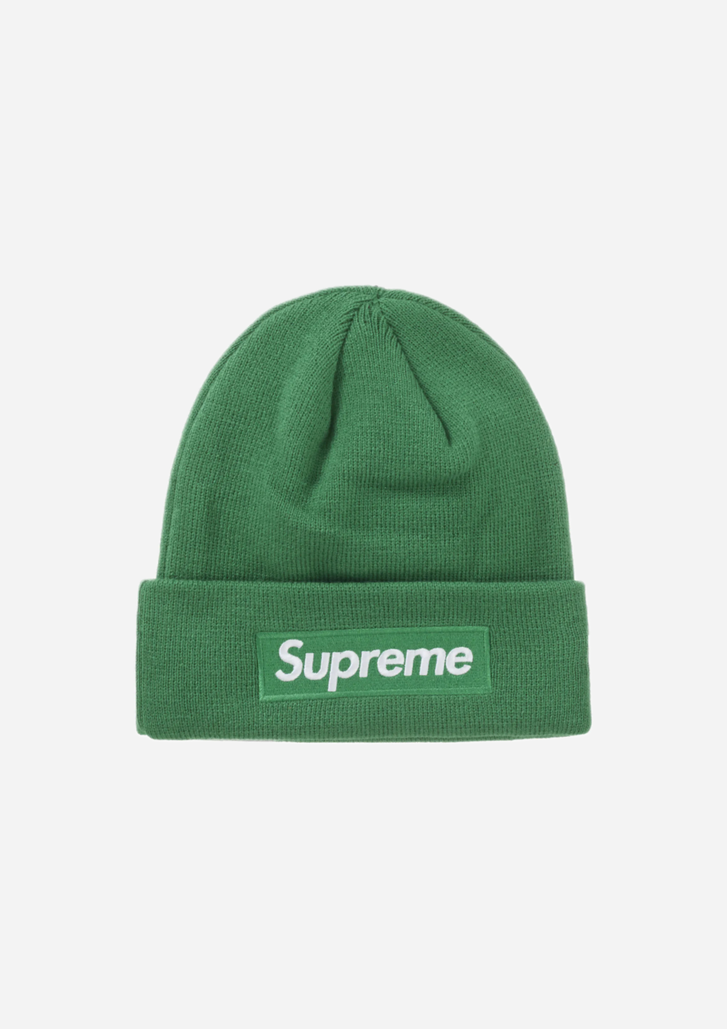 GORRO VERDE CON LOGO DE CUADRO SUPREME NEW ERA (OI24)