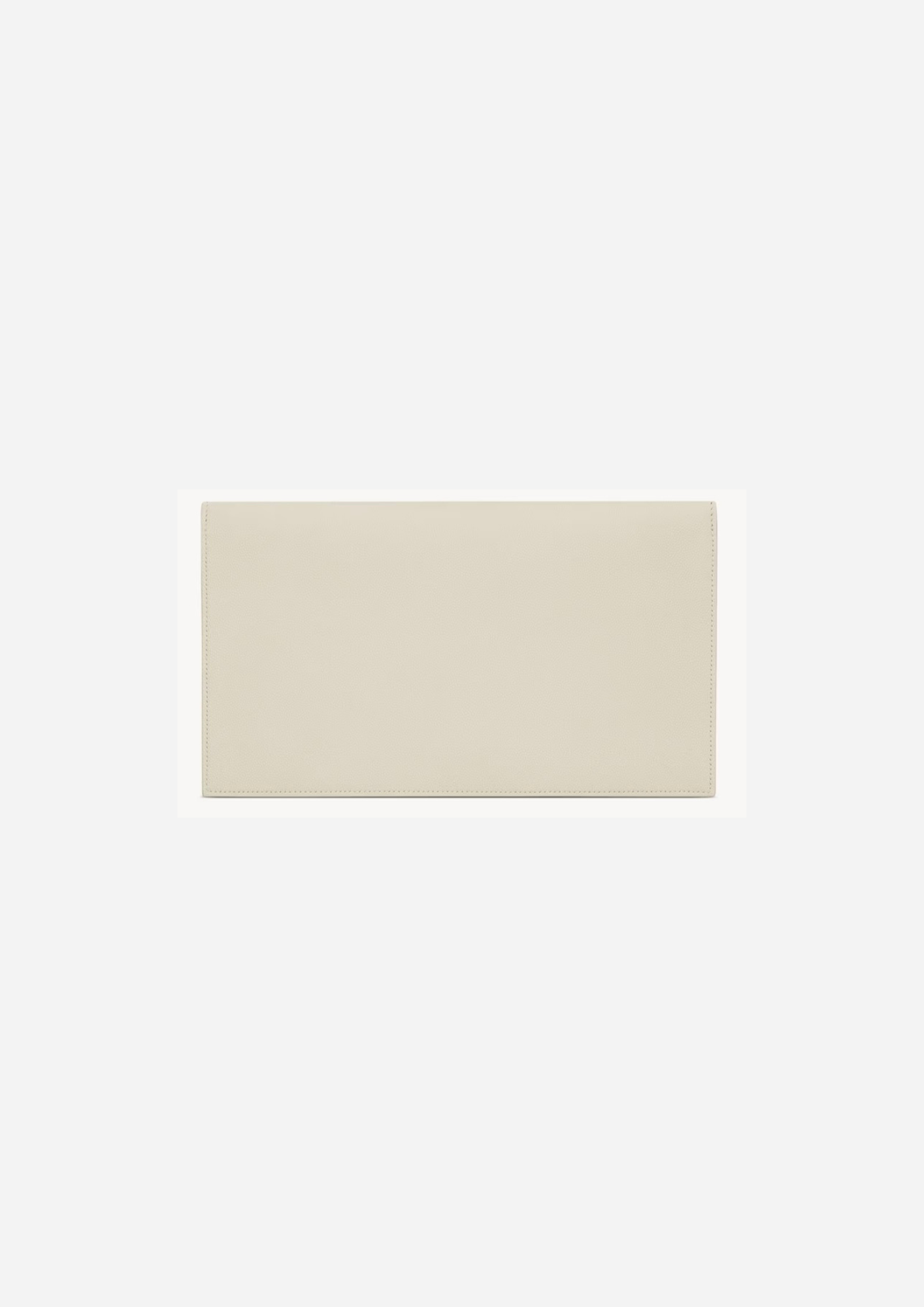 SAINT LAURENT POCHETTE UPTOWN IN PELLE GOFFRATA GRAIN DE POUDRE BLANC VINTAGE