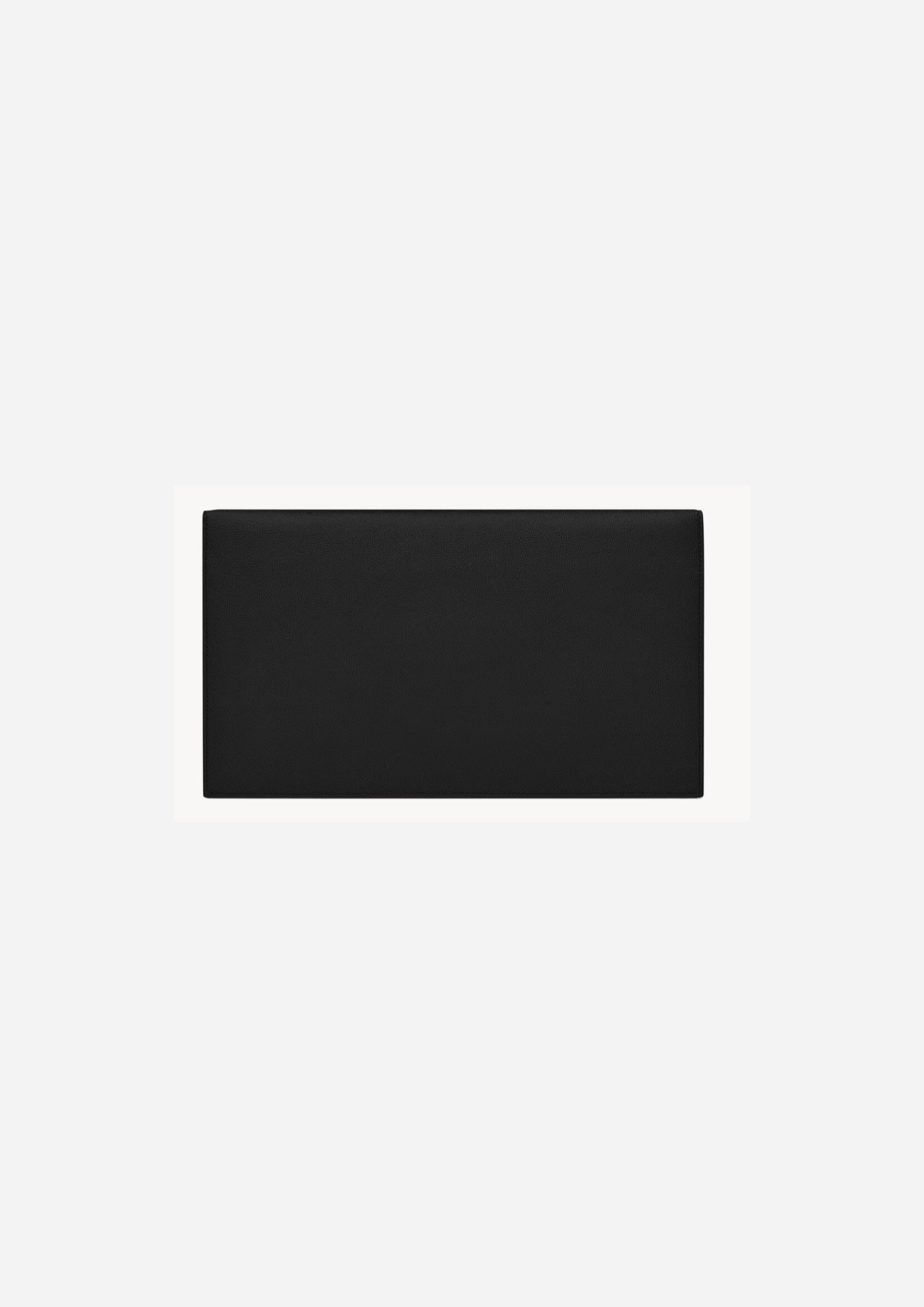 SAINT LAURENT POCHETTE UPTOWN IN PELLE GOFFRATA GRAIN DE POUDRE BLACK