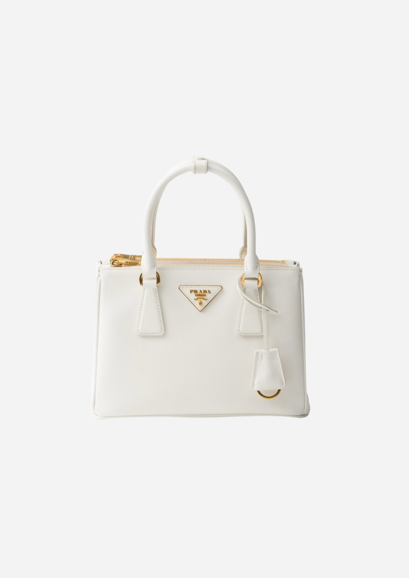 VÄSKA PRADA GALLERIA MEDIUM I SAFFIANO VIT