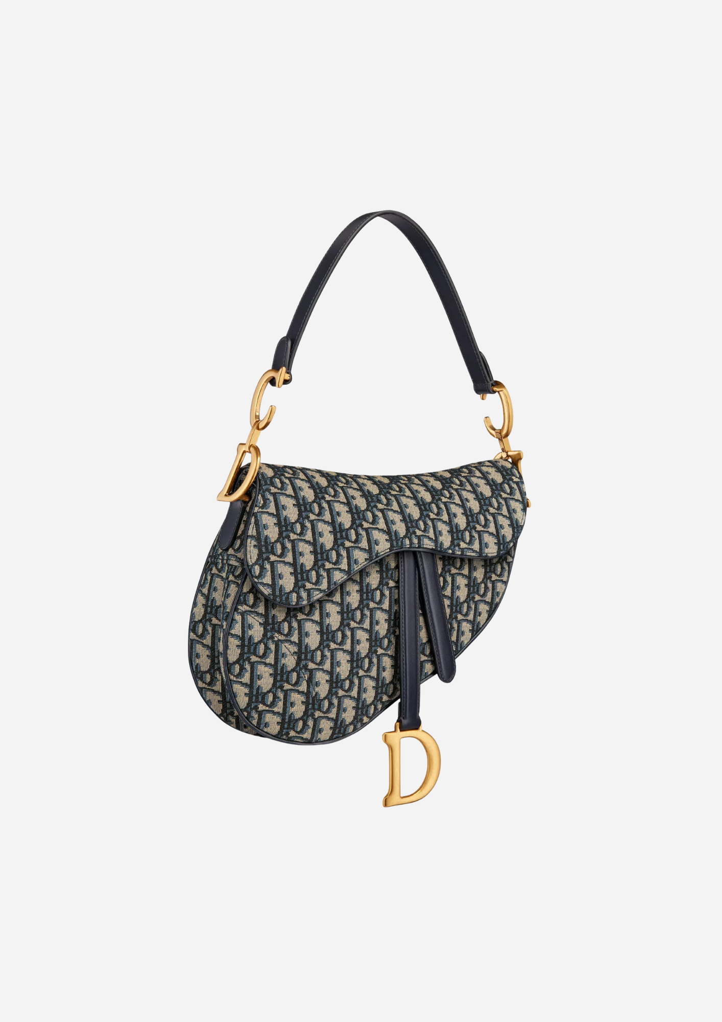 DIOR SAC À BANDOULIÈRE SADDLE JACQUARD DIOR OBLIQUE