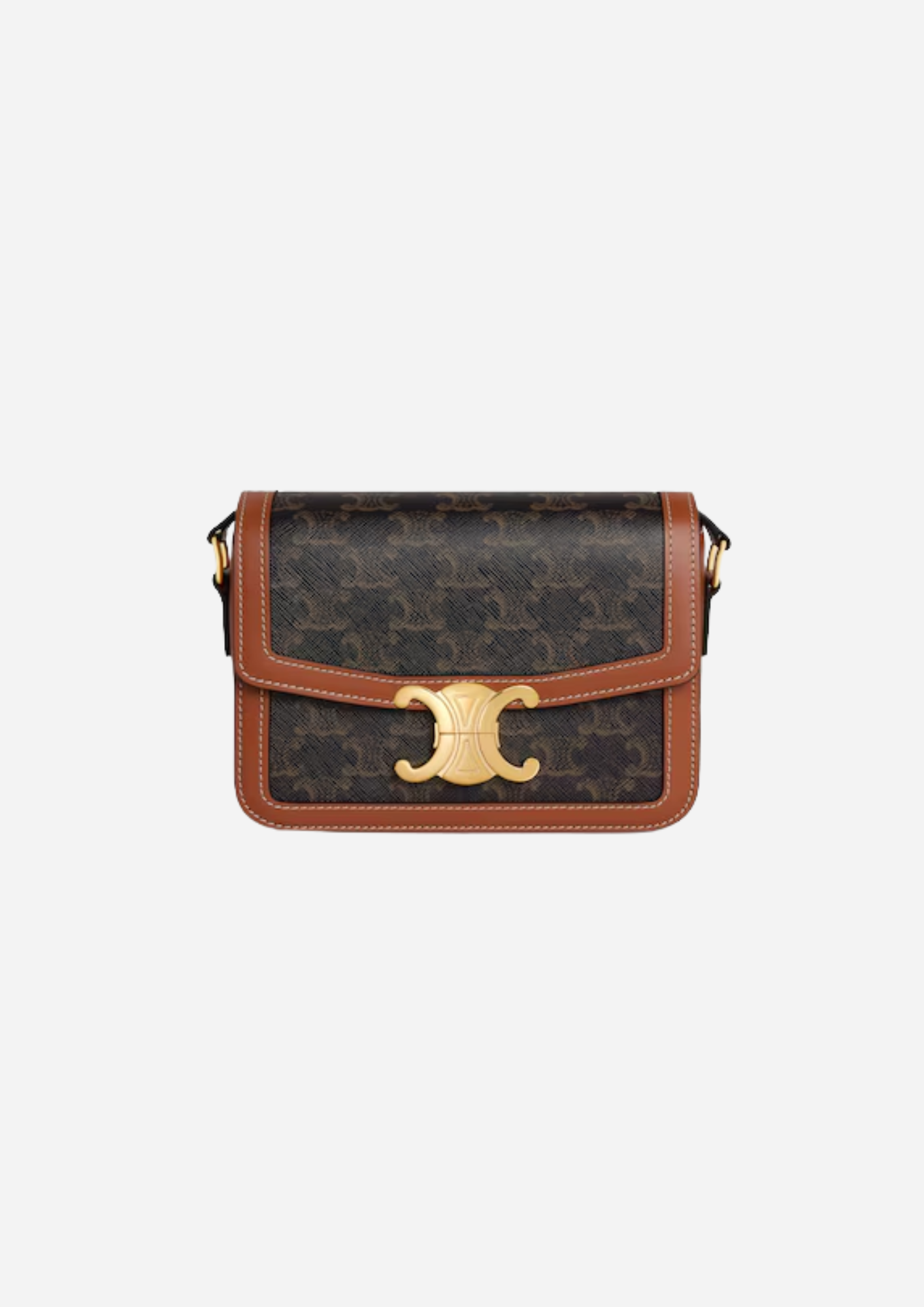CELINE BORSA TRIOMPHE CLASSIQUE IN TELA TRIOMPHE E PELLE DI VITELLO