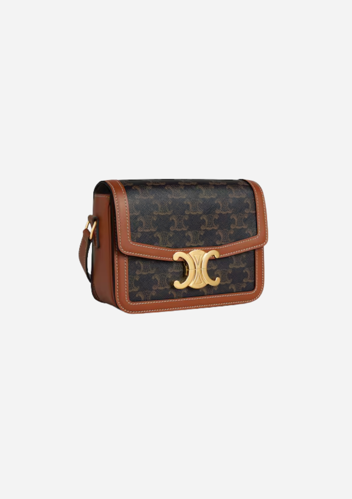 CELINE BORSA TRIOMPHE CLASSIQUE IN TELA TRIOMPHE E PELLE DI VITELLO