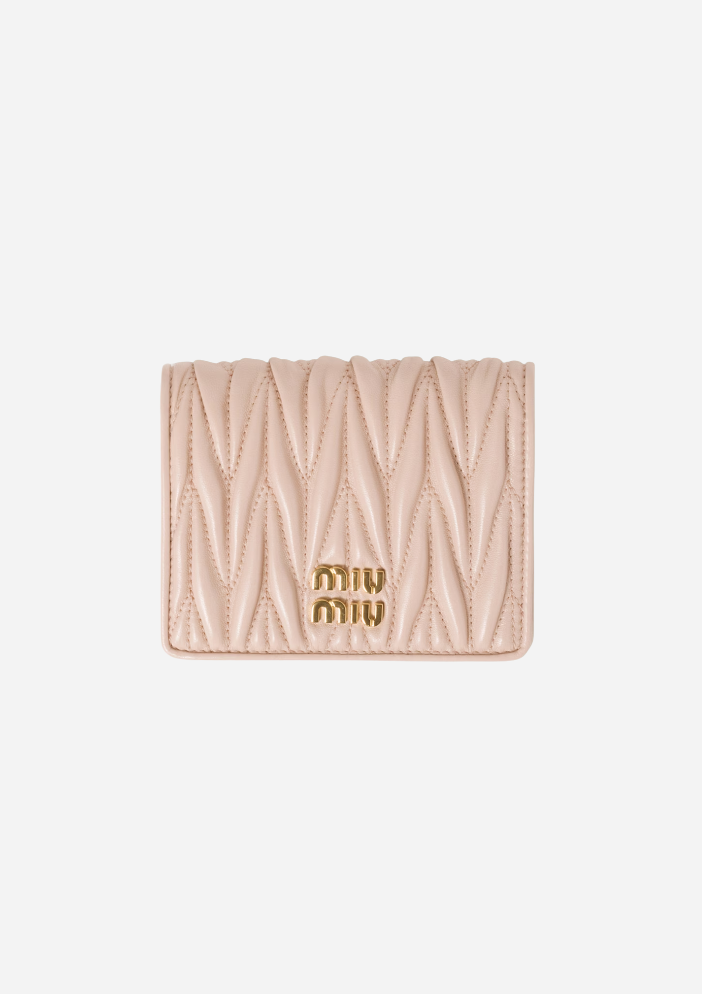 MIU MIU LITET PLÅNBOK I NAPPA MATELASSÉ ROSA