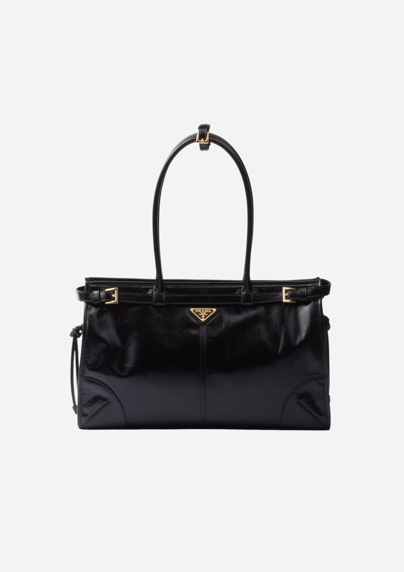 BORSA A MANO PRADA BONNIE LARGE IN PELLE NERA