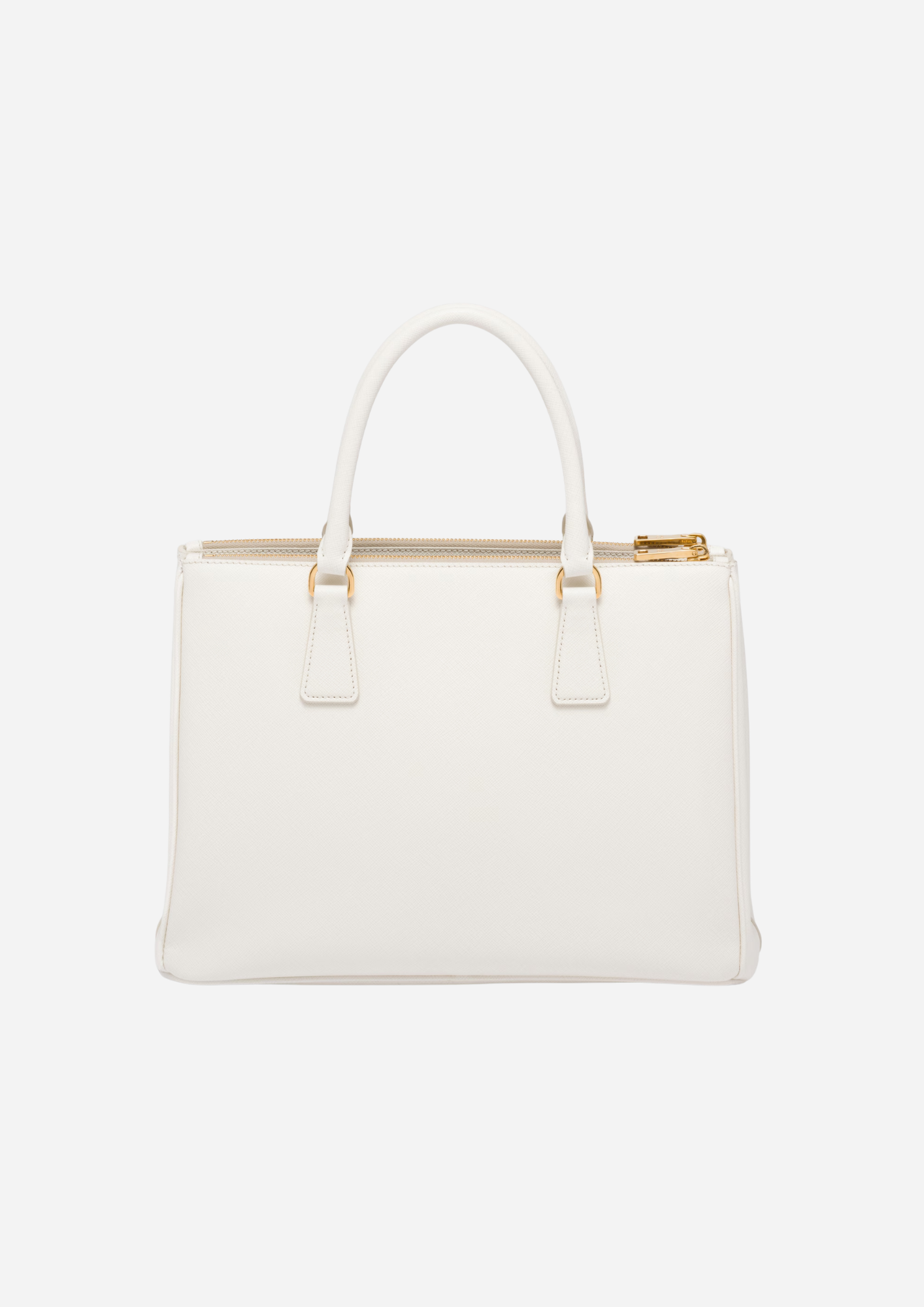Borsa Prada Galleria Large in Saffiano Bianca